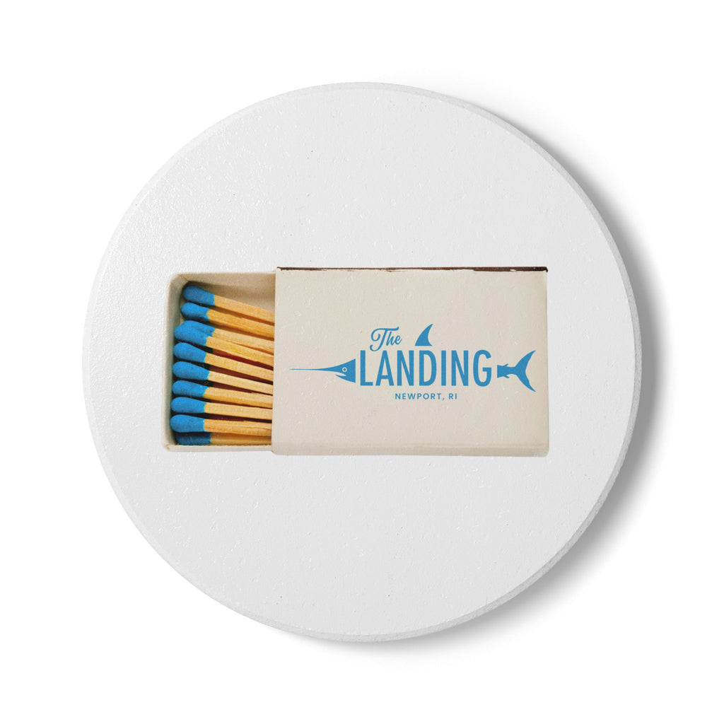 The Landing, Newport RI Ceramic Matchbox Coaster