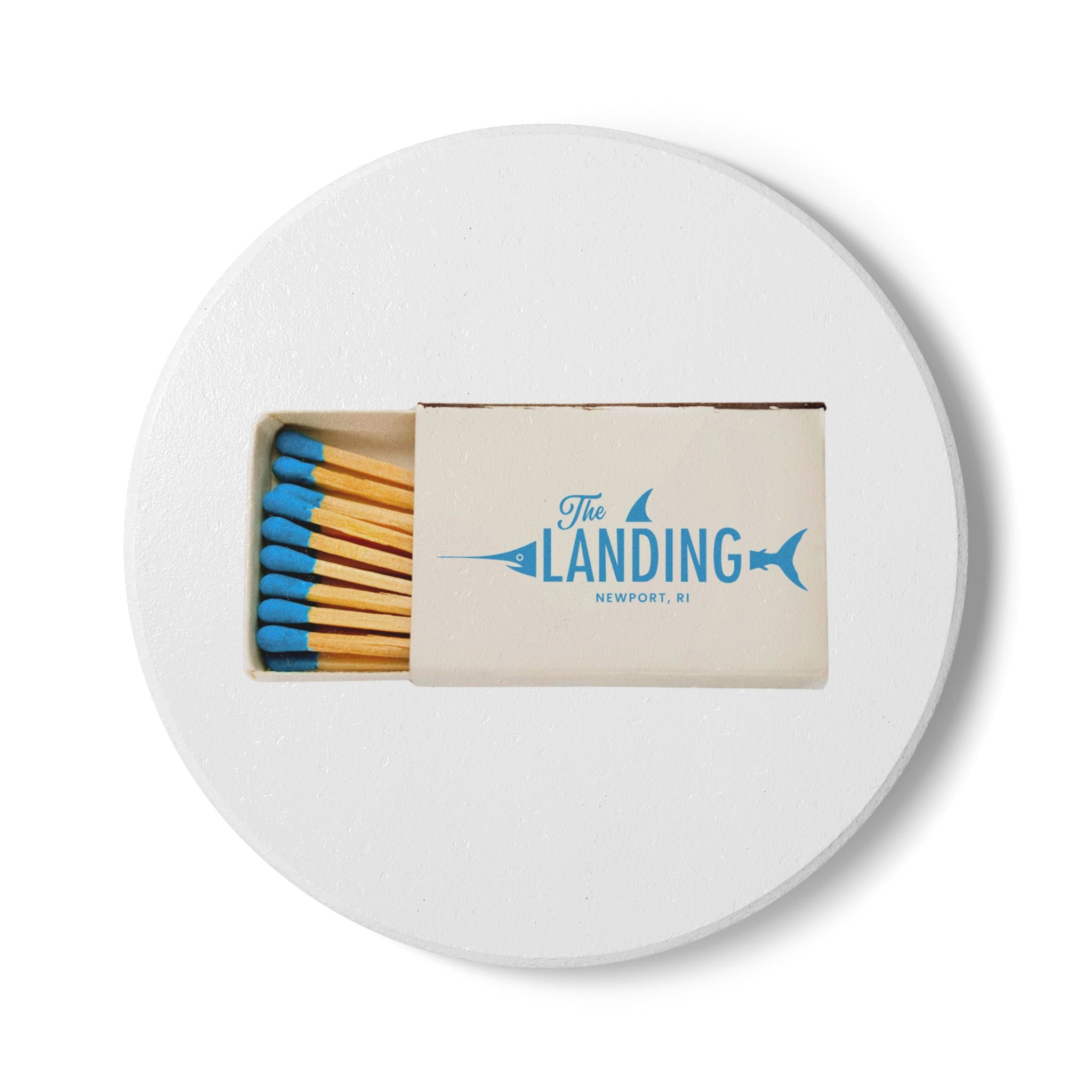 The Landing, Newport RI Ceramic Matchbox Coaster