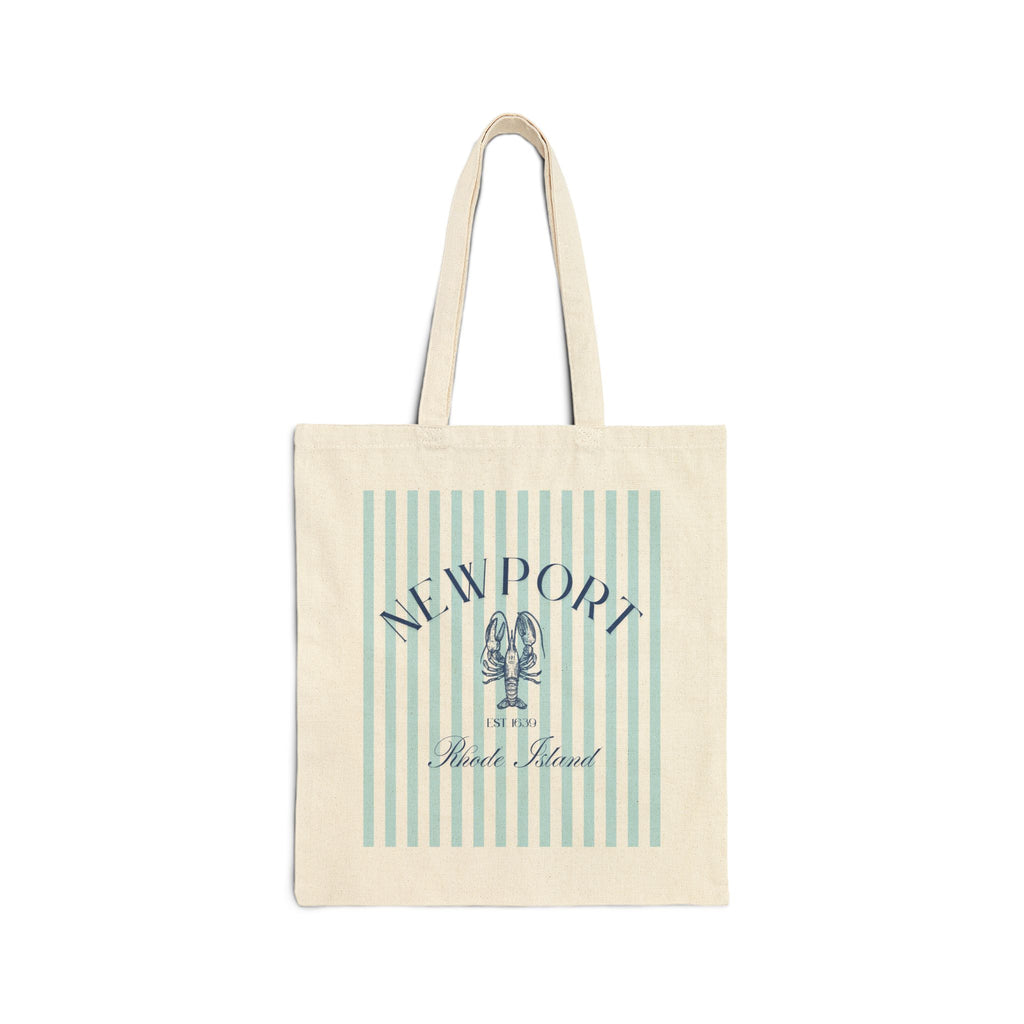 Striped Newport Lobster Tote Bag