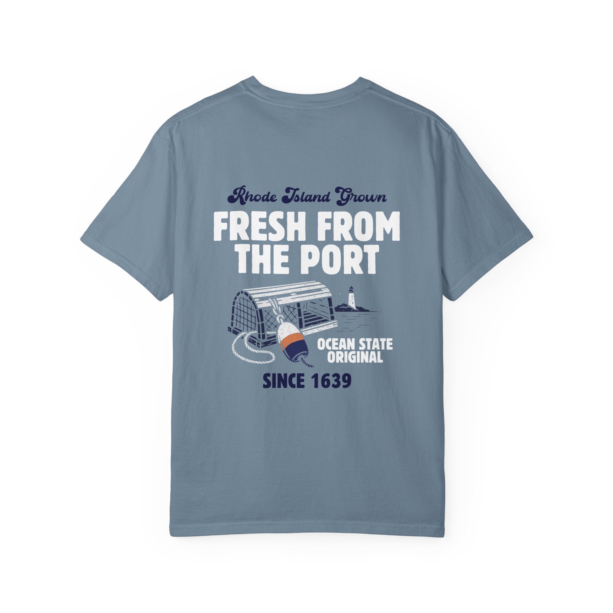 Fresh From The Port Tee in Ice Blue