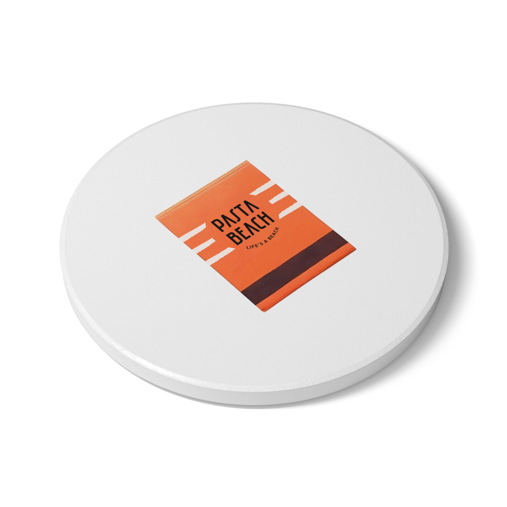 Pasta Beach, Newport, RI Ceramic Matchbox Coaster