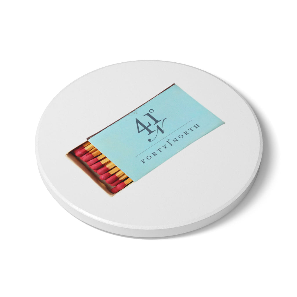 41 North, Newport, RI Ceramic Matchbox Coaster