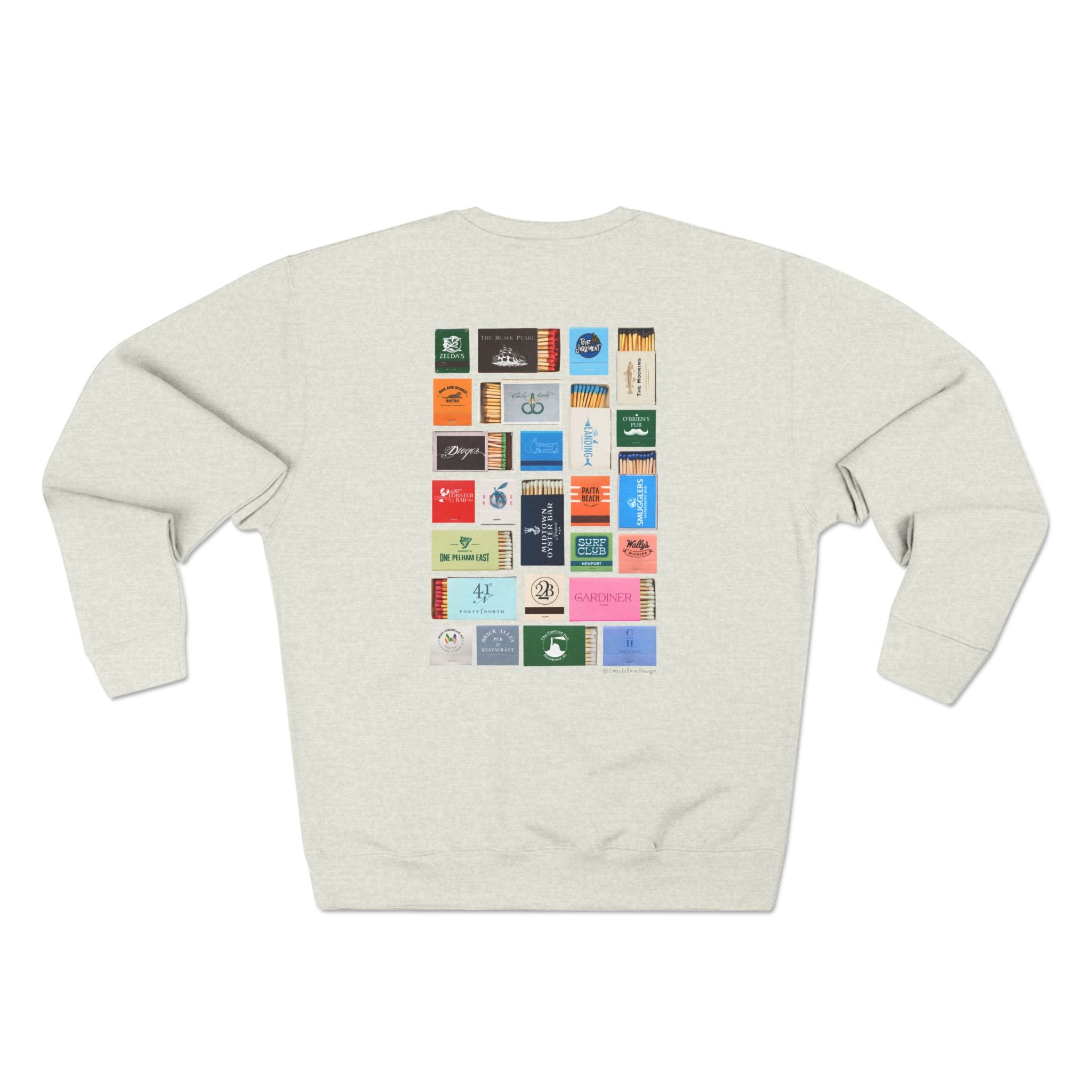 Newport, Rhode Island Matchbox Crew Neck Sweatshirt