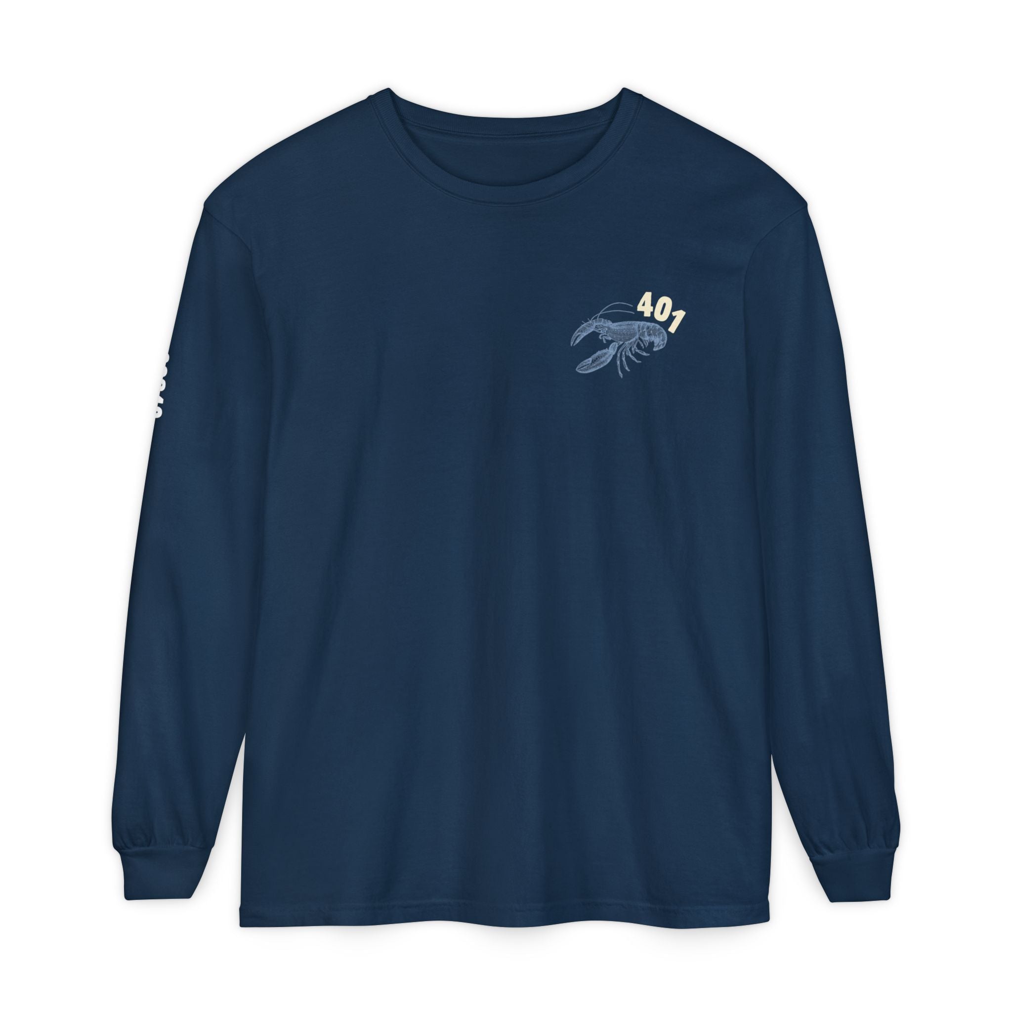 Fresh From The Port Long Sleeve Tee in Navy