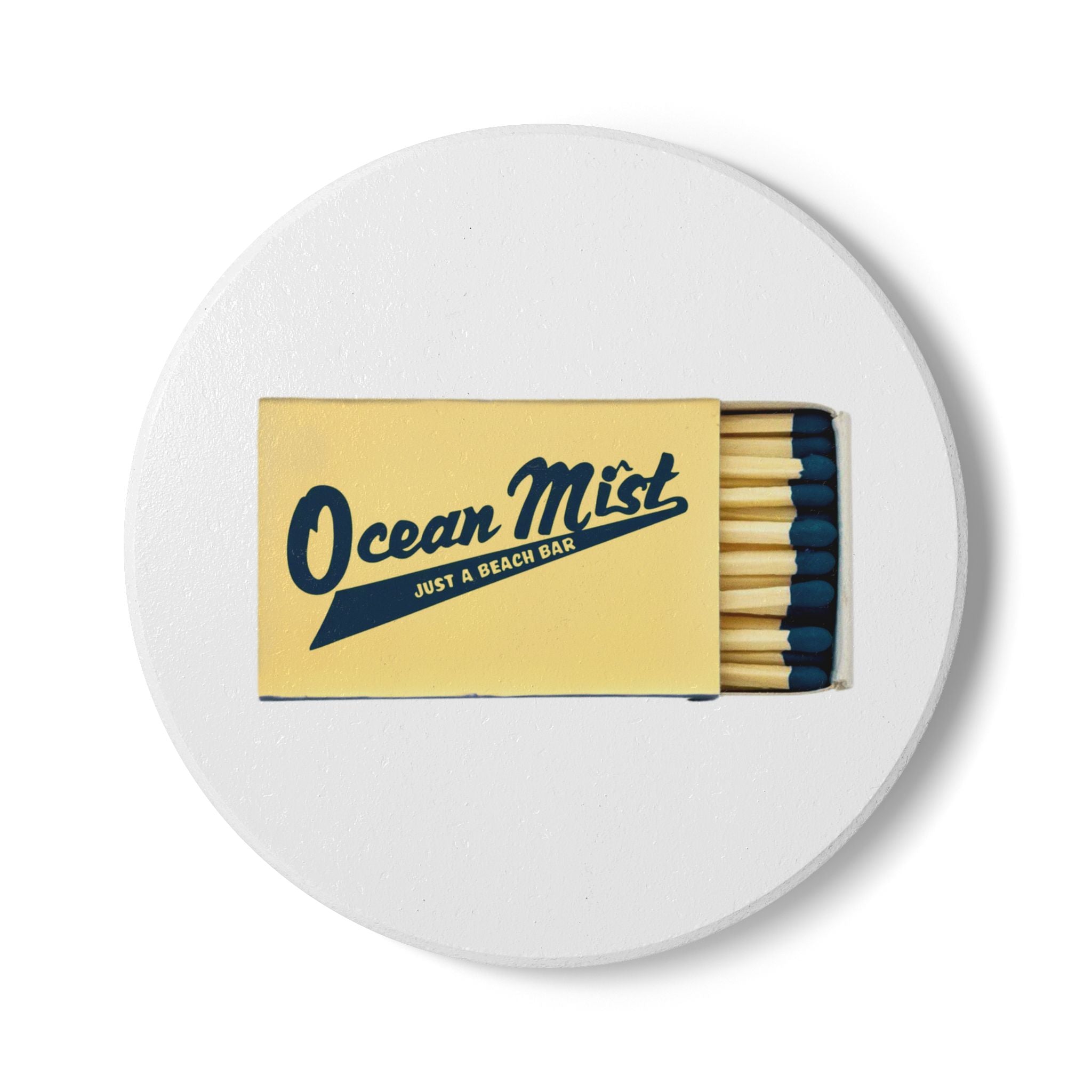 Ocean Mist, South Kingstown RI Ceramic Matchbox Coaster