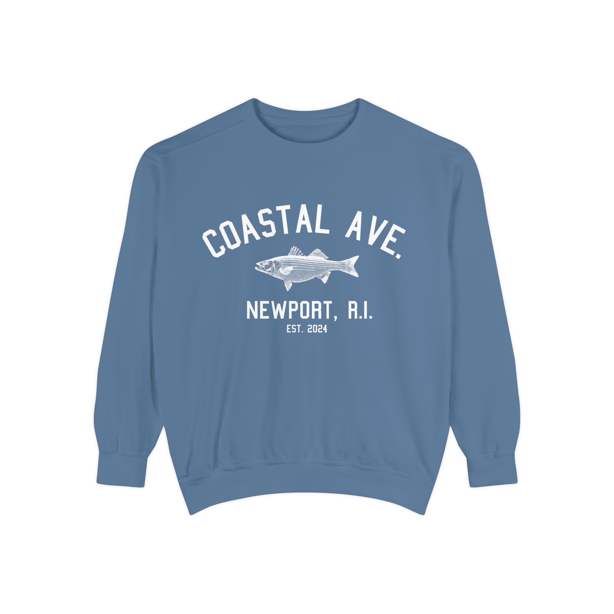 Coastal Ave. Design Newport, R.I. Crew Neck Sweatshirt