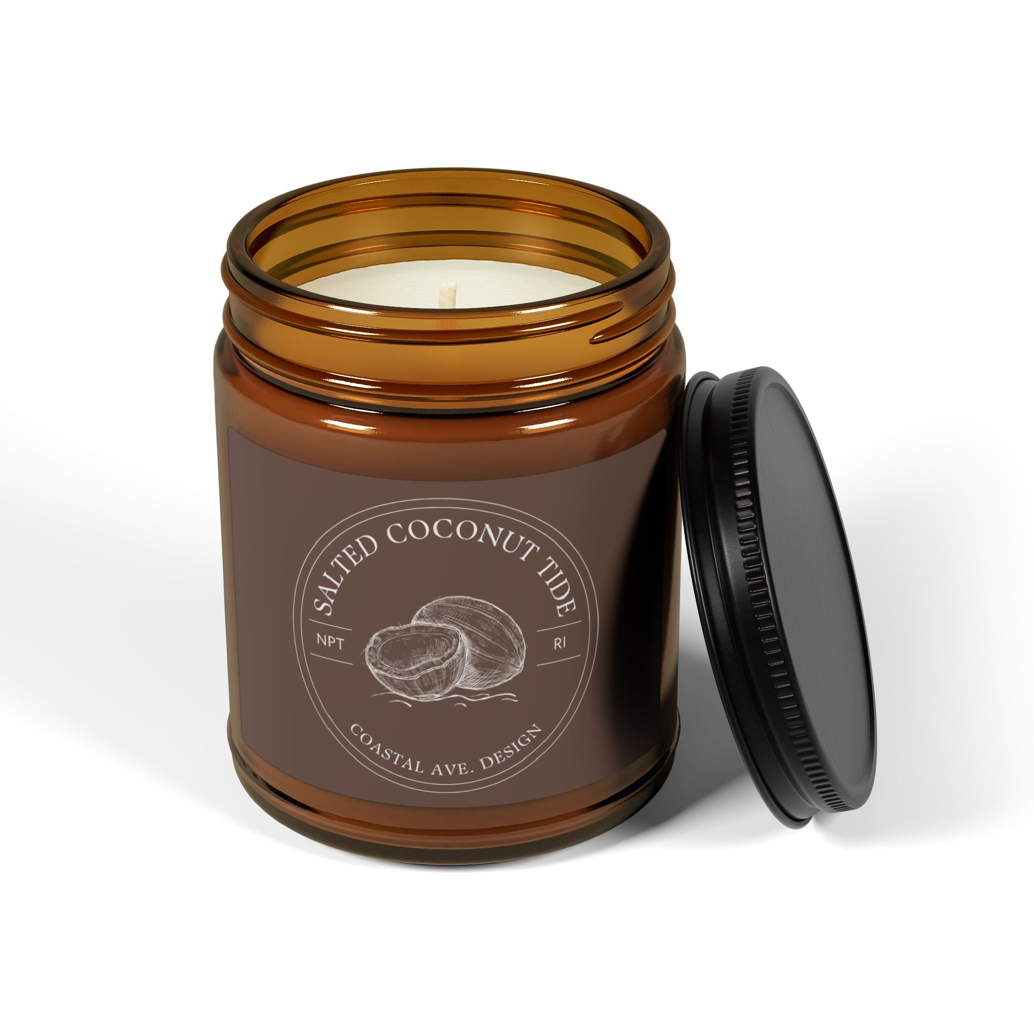 Salted Coconut Tide Candle, Newport RI Fall Candle Series