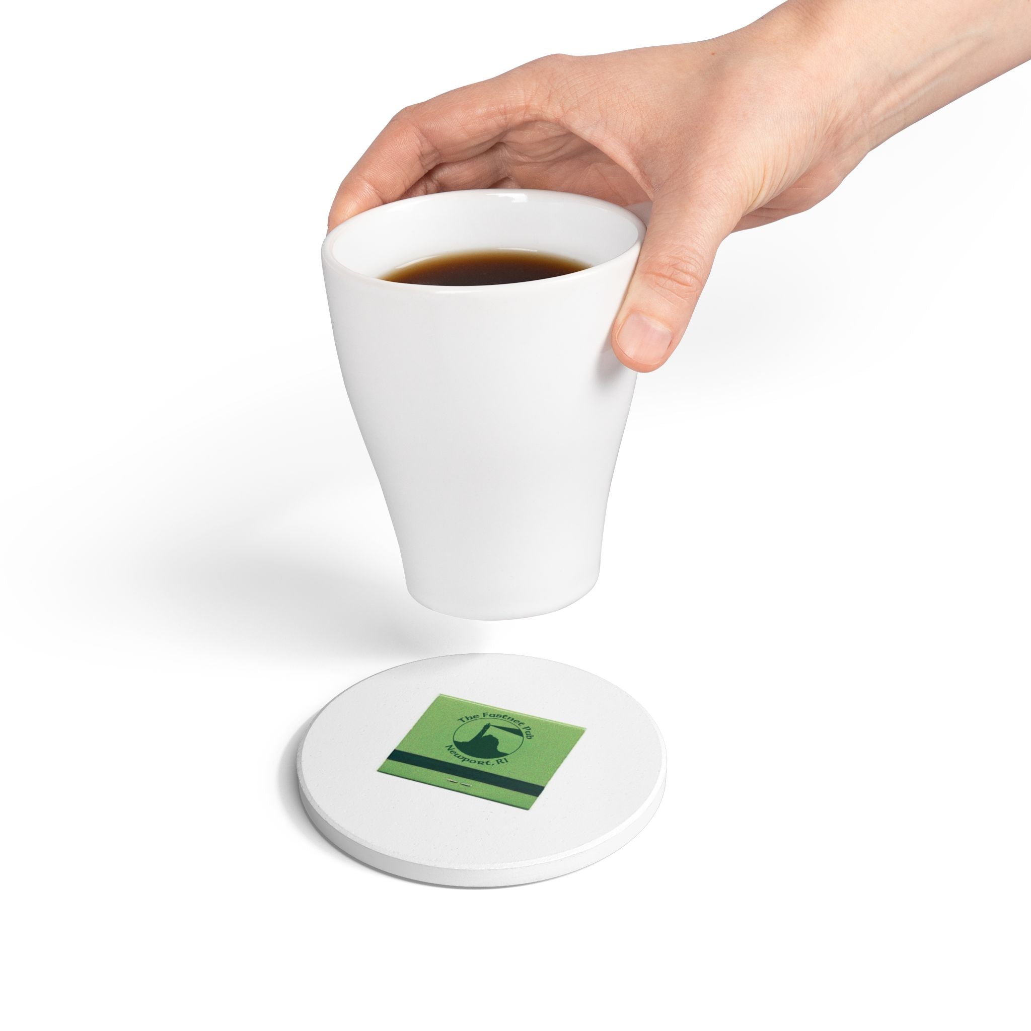 The Fastnet Pub, Newport RI, Ceramic Matchbox Coaster