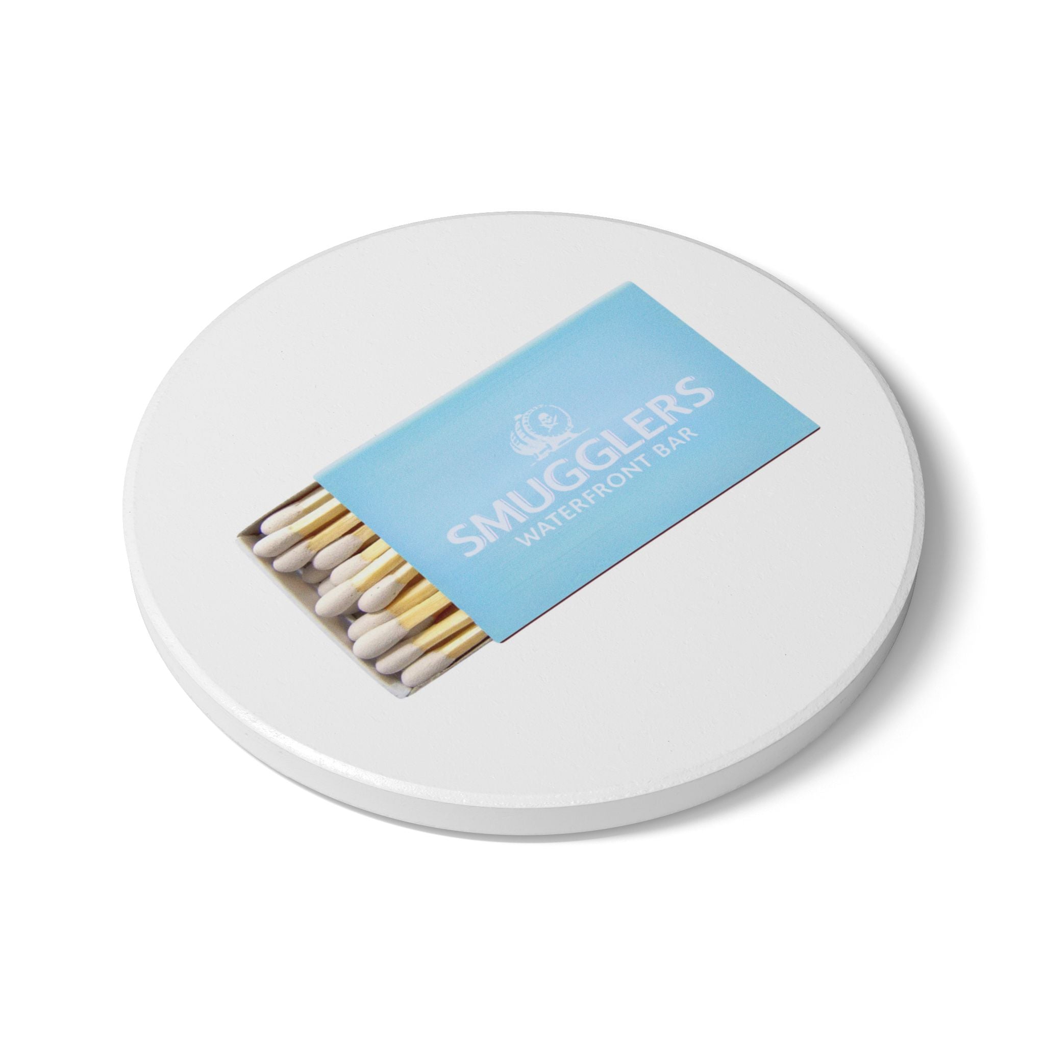 Smugglers, Newport RI Ceramic Matchbox Coaster