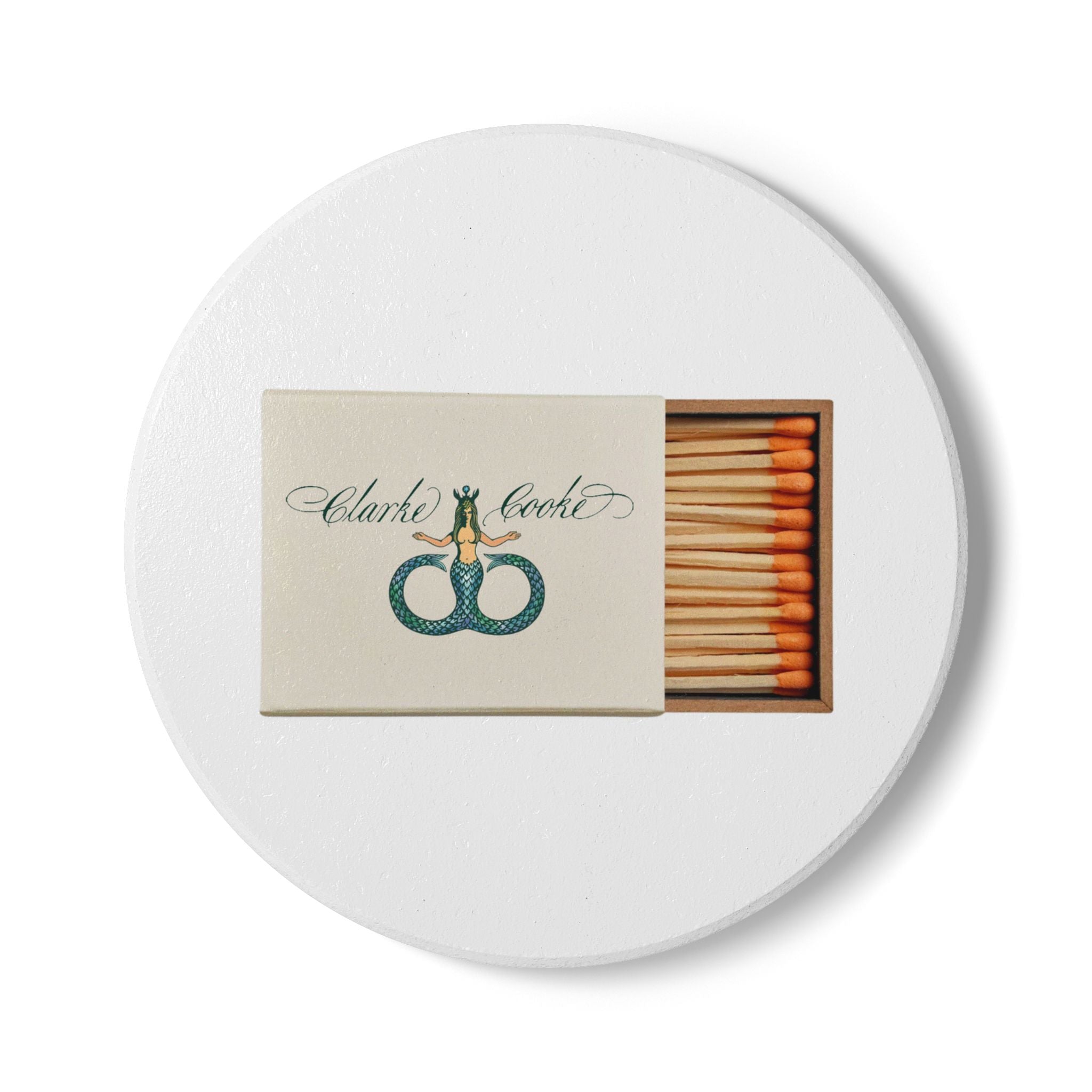 Clarke Cooke House, Newport RI Ceramic Matchbox Coaster