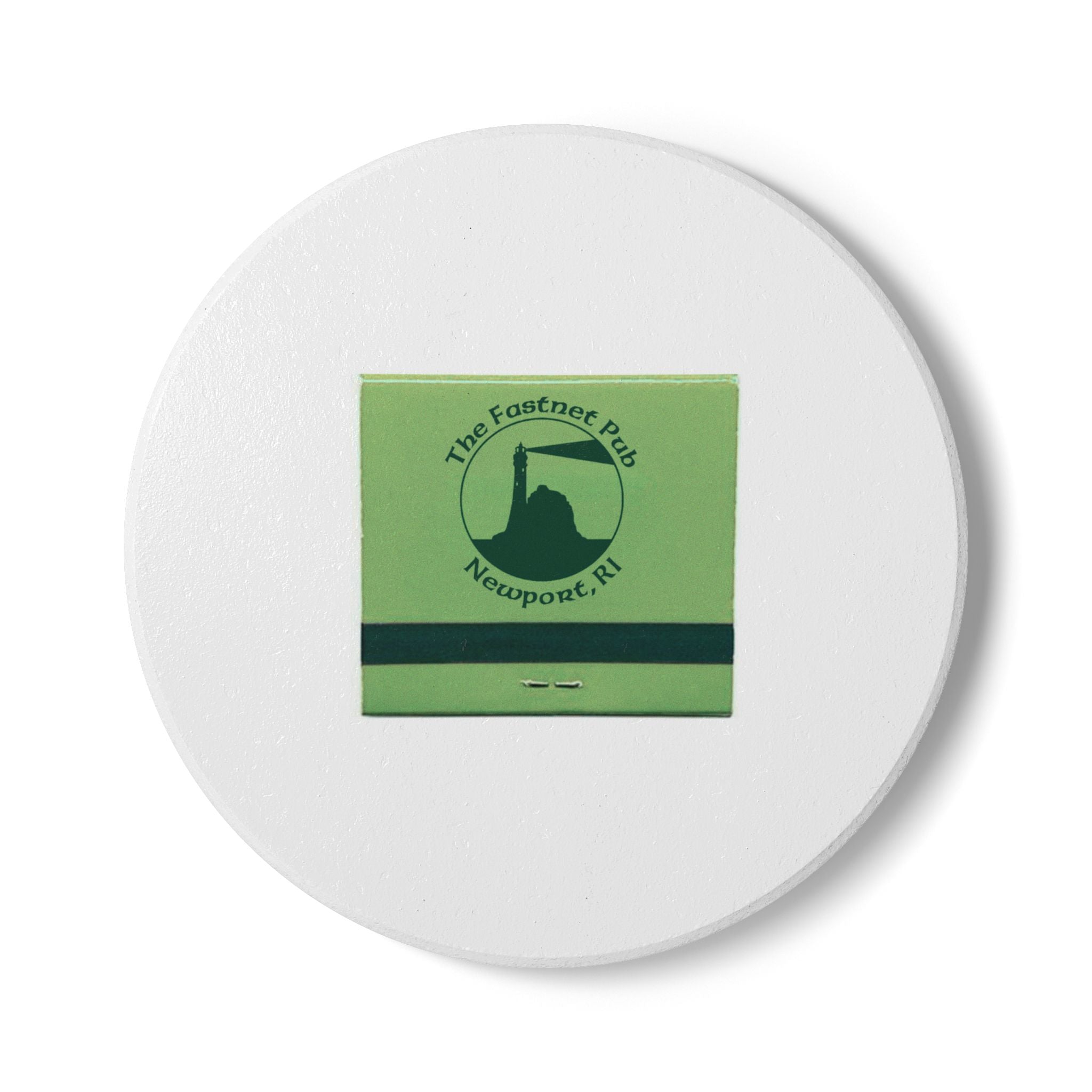 The Fastnet Pub, Newport RI, Ceramic Matchbox Coaster