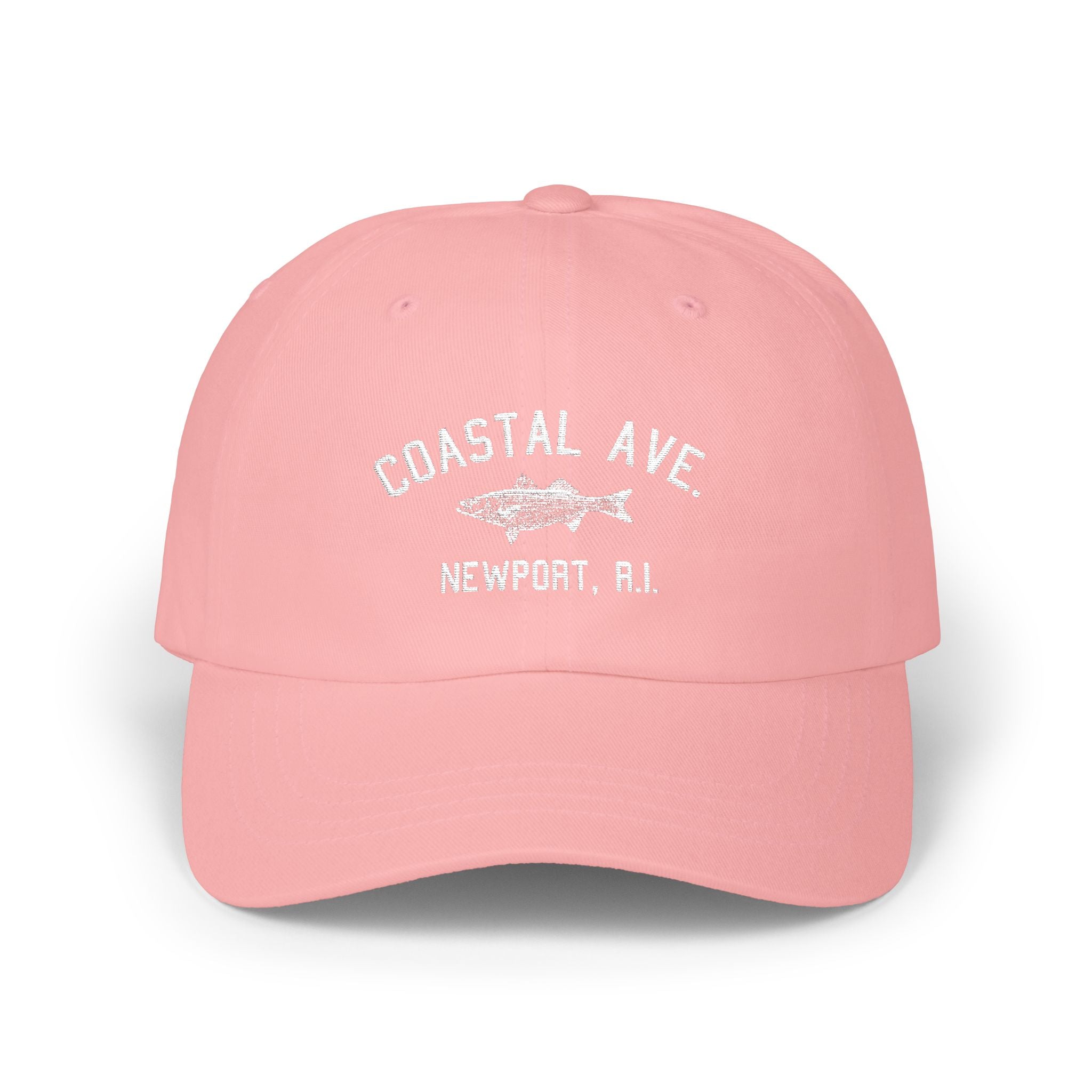 Coastal Ave. Design Embroidered Baseball Cap
