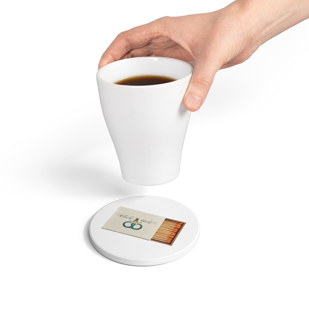 Clarke Cooke House, Newport RI Ceramic Matchbox Coaster