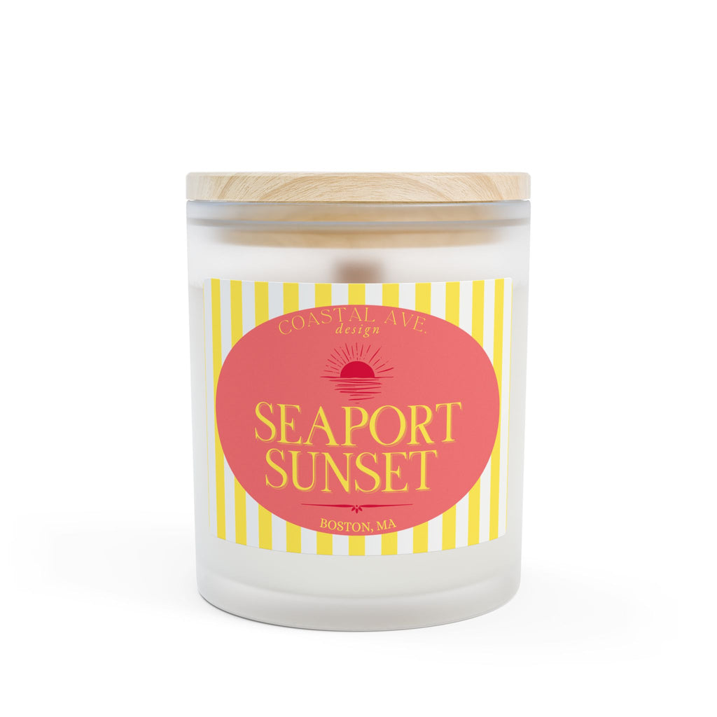 Seaport Sunset, Boston, MA Wood Wick Candle