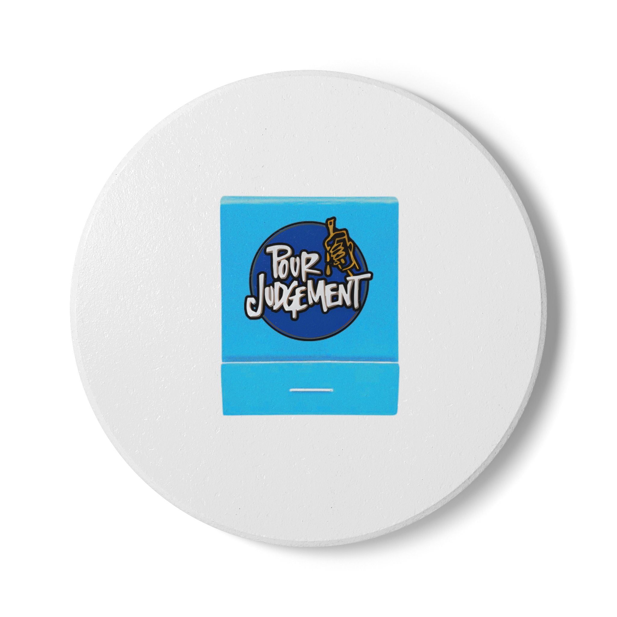 Pour Judgement (Pjs), Newport RI Ceramic Matchbox Coaster