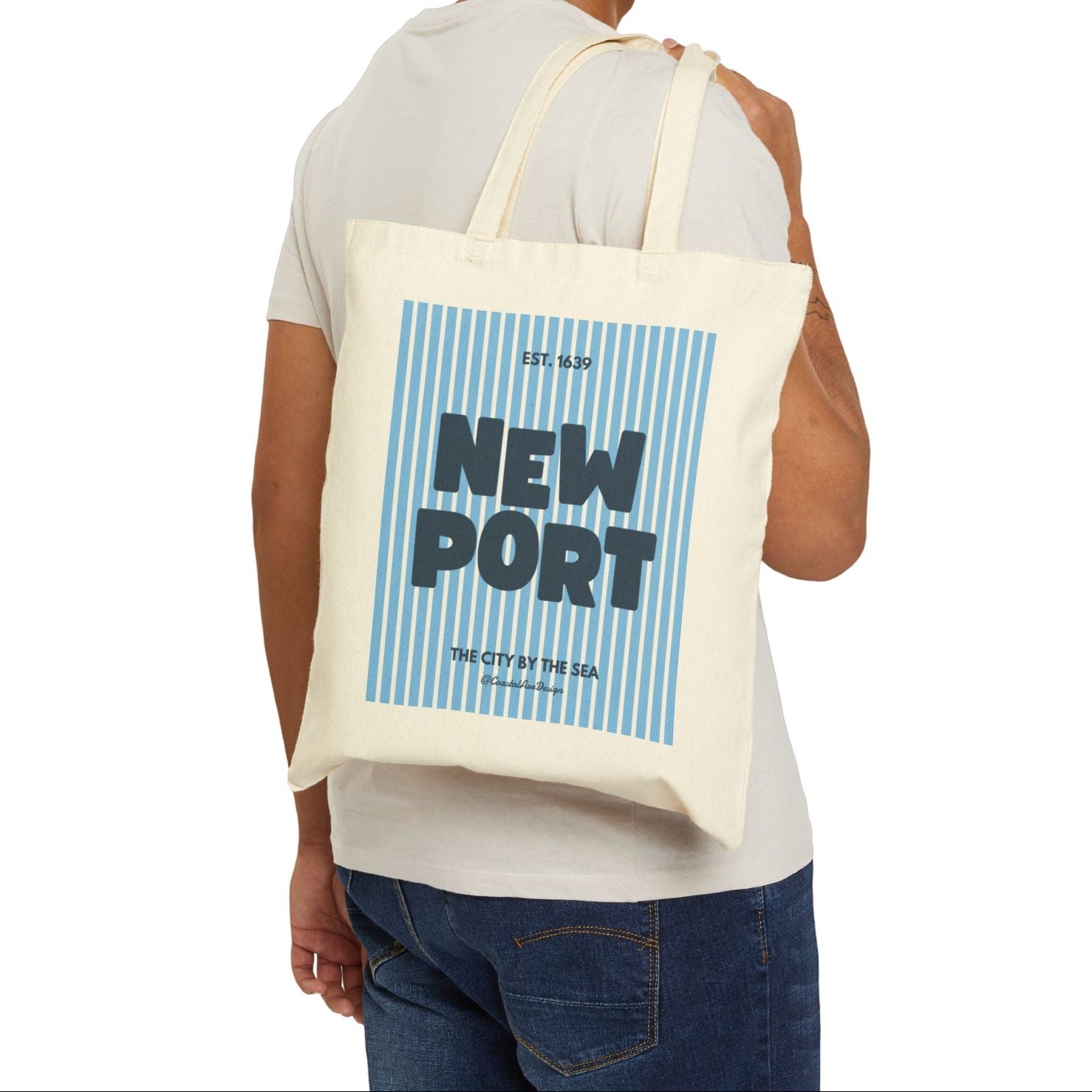 Newport RI Themed Tote Bag