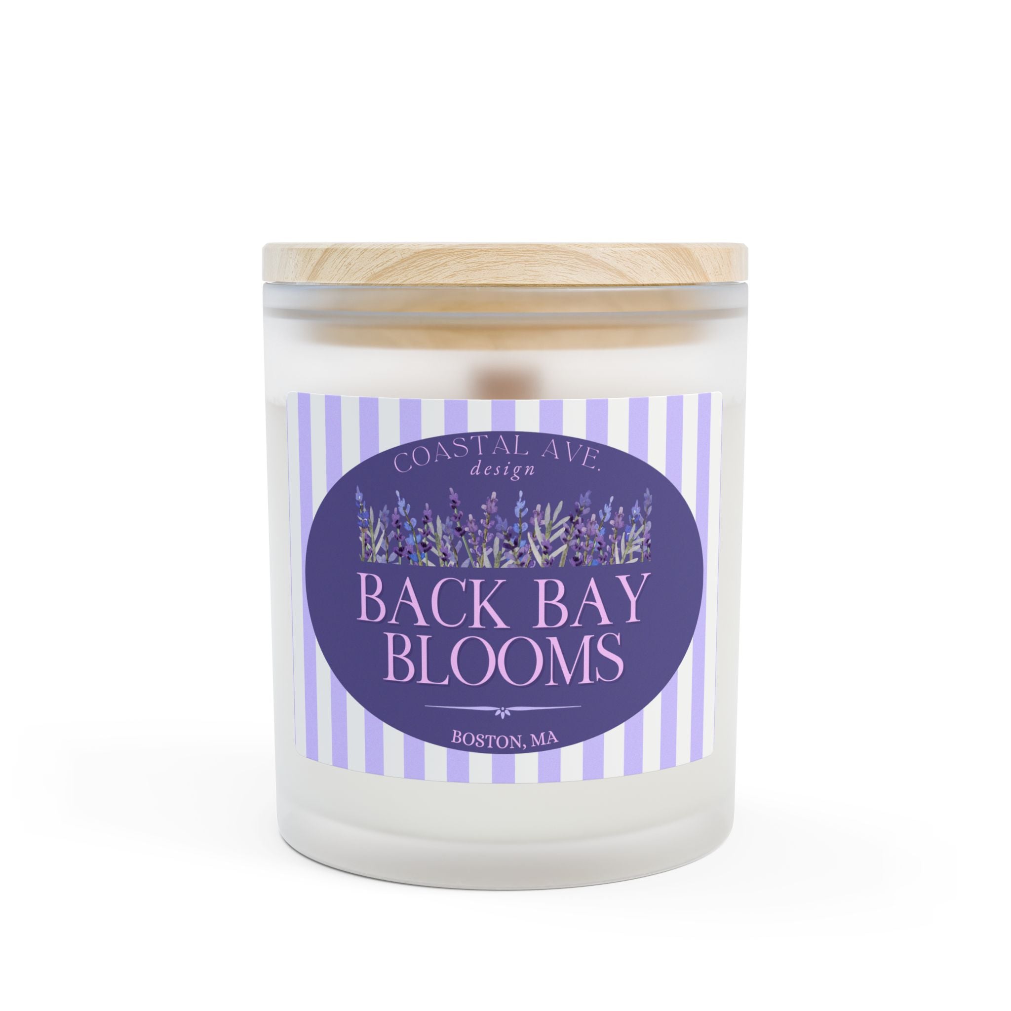 Back Bay Blooms, Boston, MA Wood Wick Candle