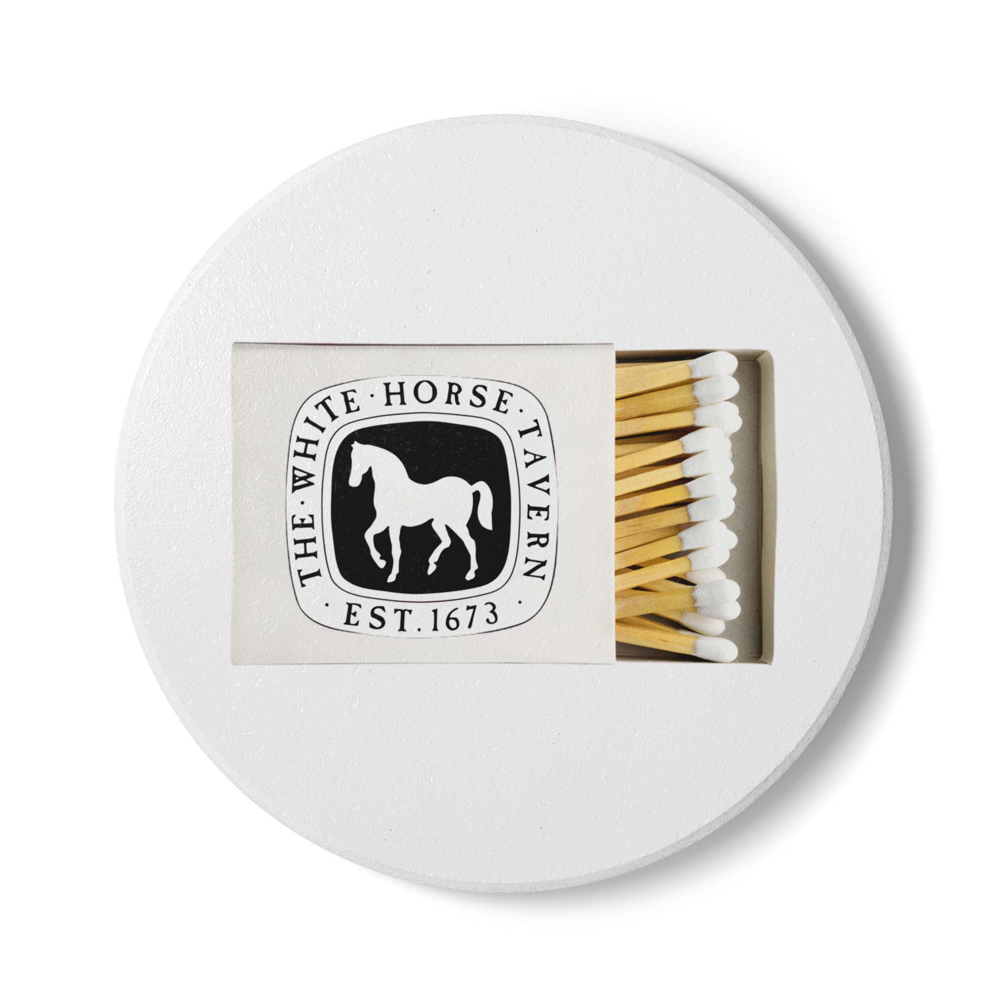 White Horse Tavern, Newport RI Ceramic Matchbox Coaster