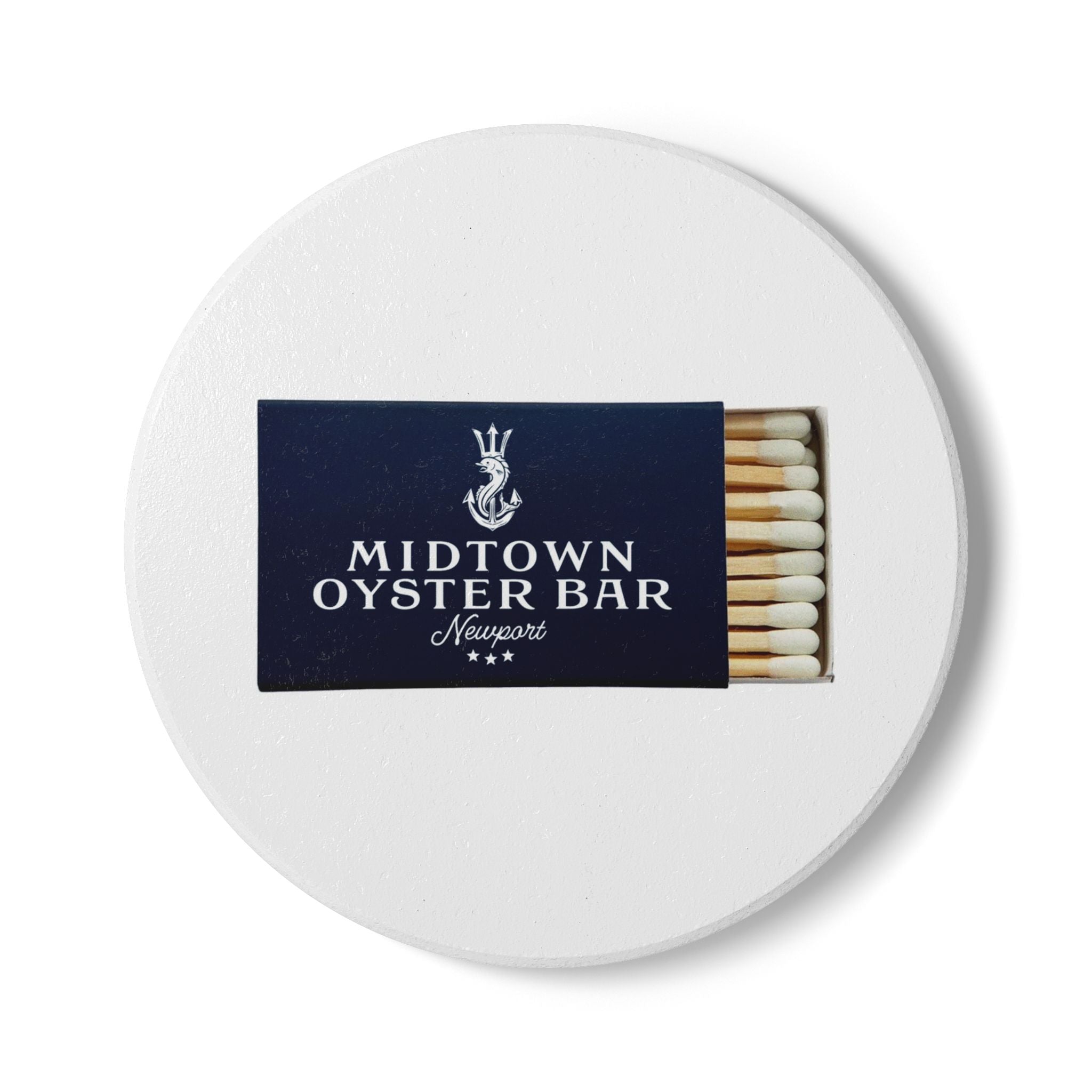 Midtown Oyster Bar, Newport RI Ceramic Matchbox Coaster