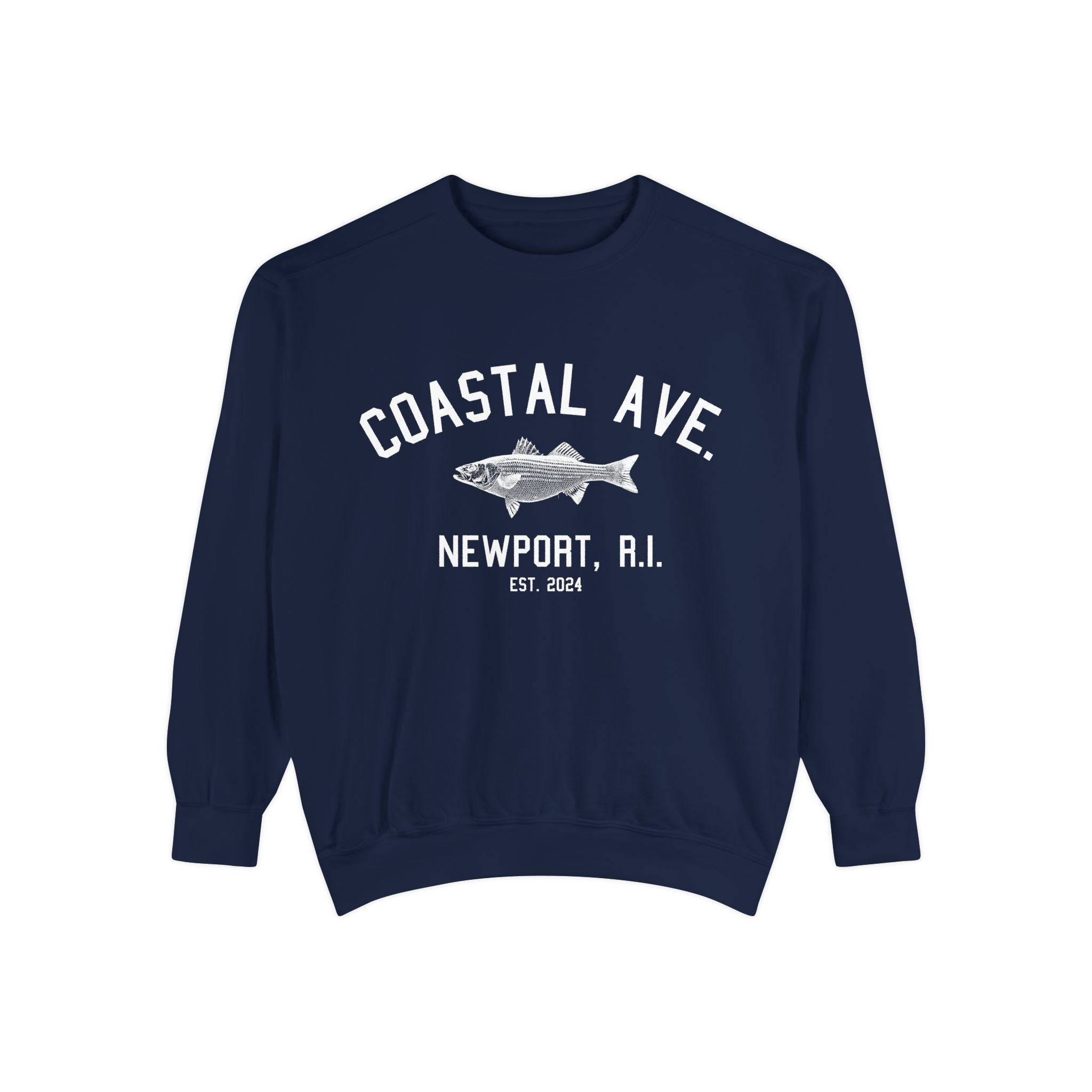 Coastal Ave. Design Newport, R.I. Crew Neck Sweatshirt