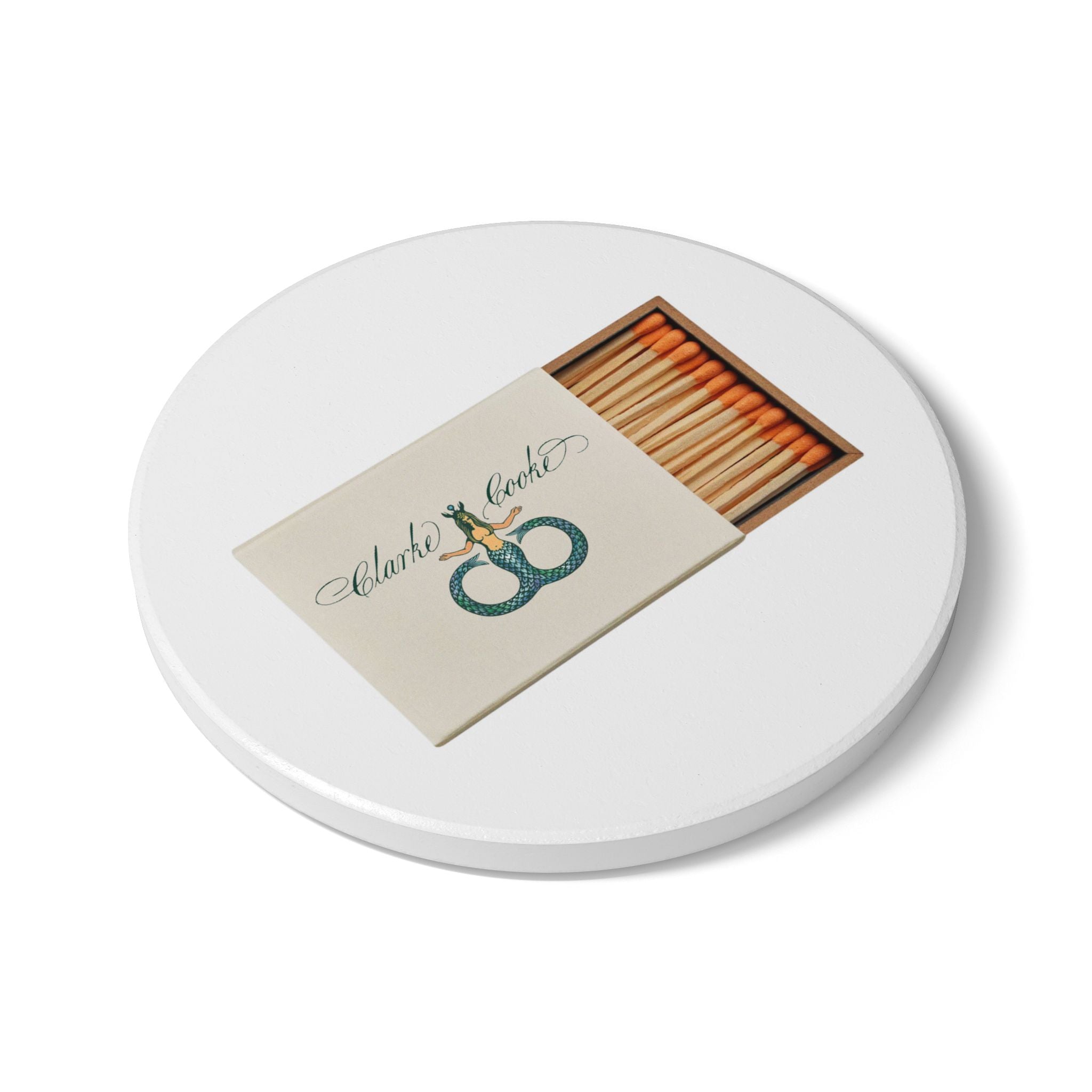 Clarke Cooke House, Newport RI Ceramic Matchbox Coaster