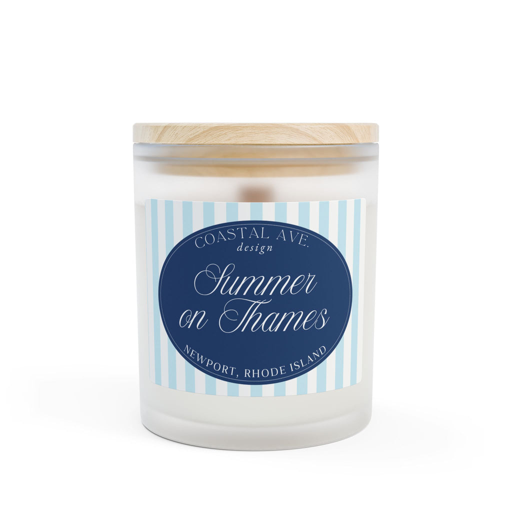Summer on Thames, Newport, RI Wood Wick Candle