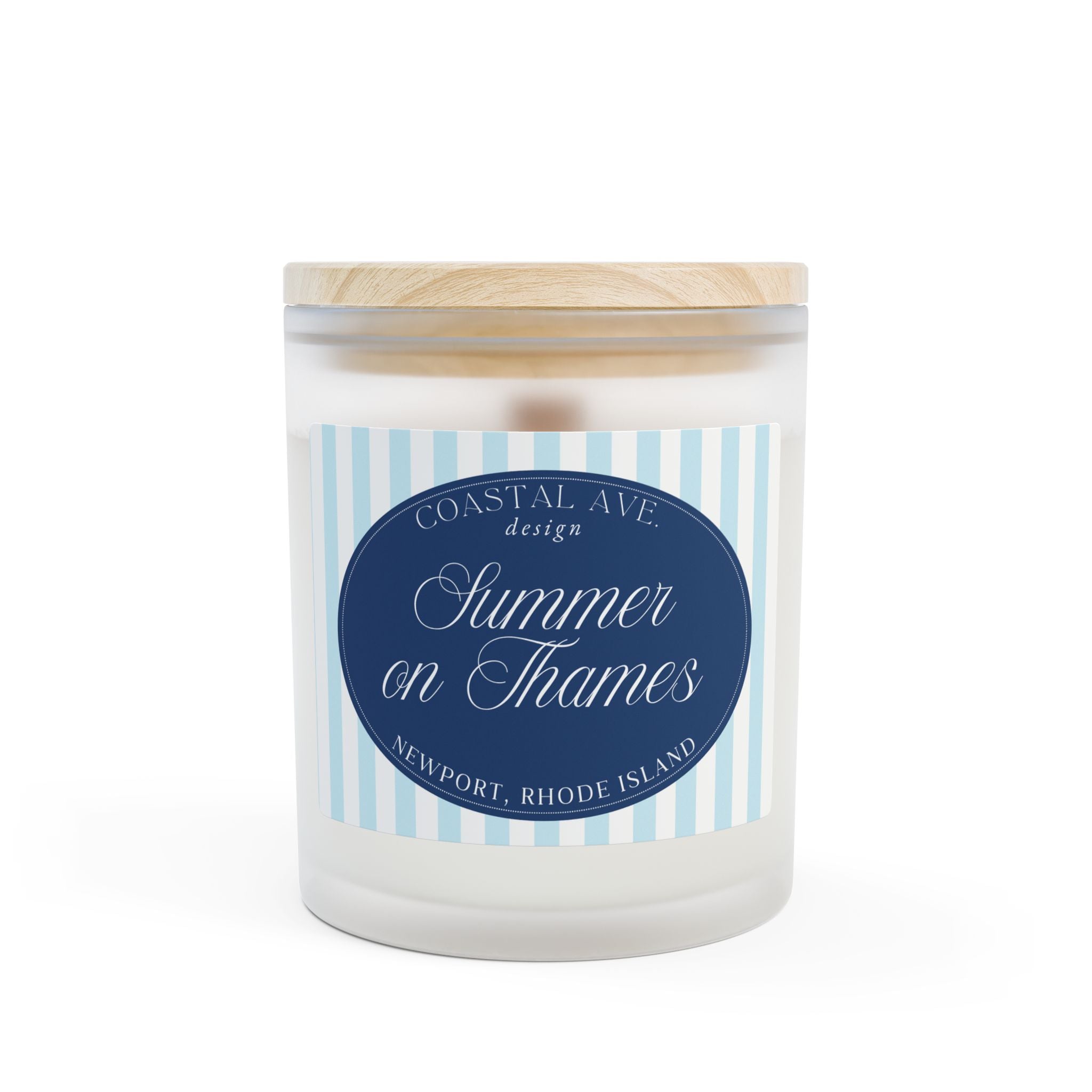 Summer on Thames, Newport, RI Wood Wick Candle