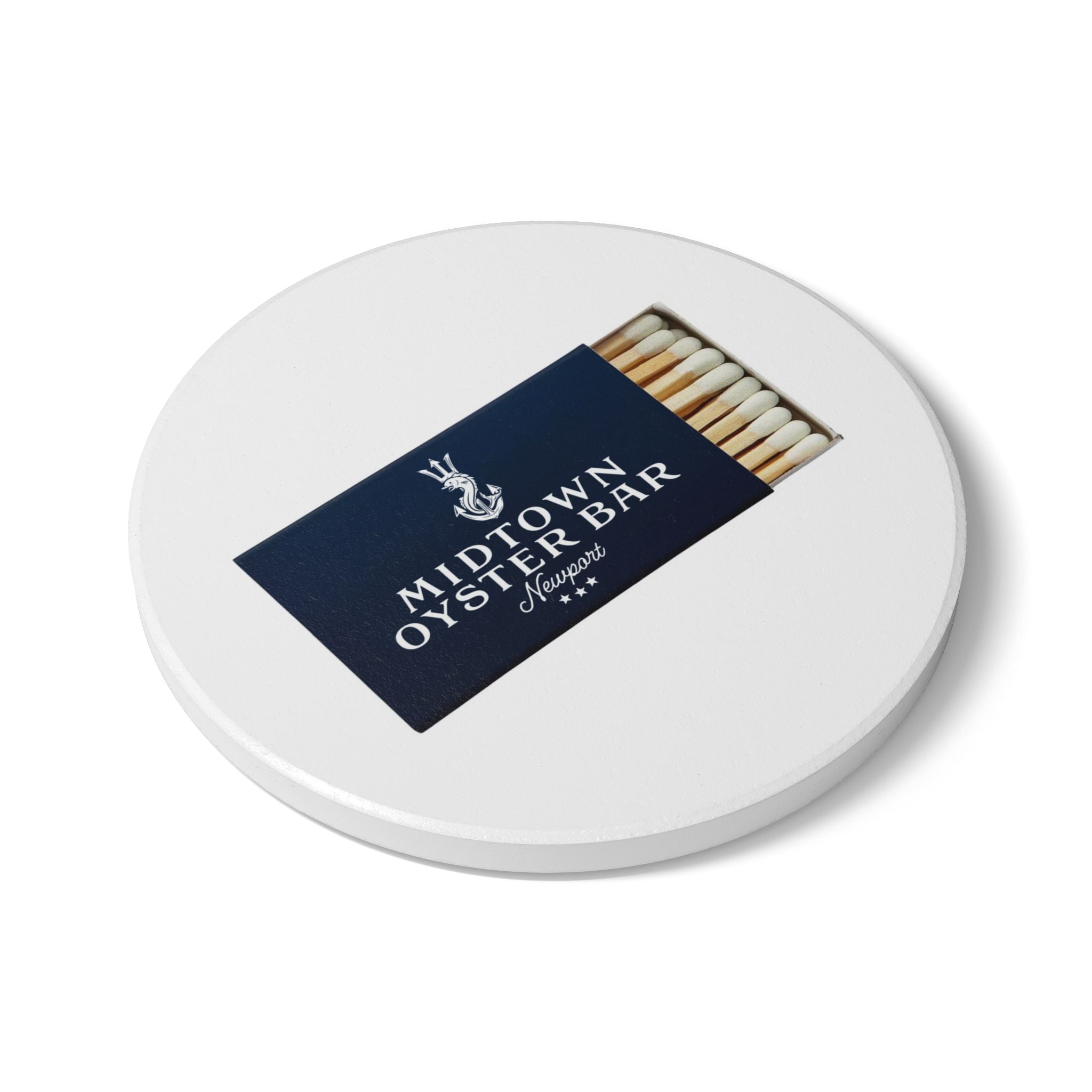 Midtown Oyster Bar, Newport RI Ceramic Matchbox Coaster