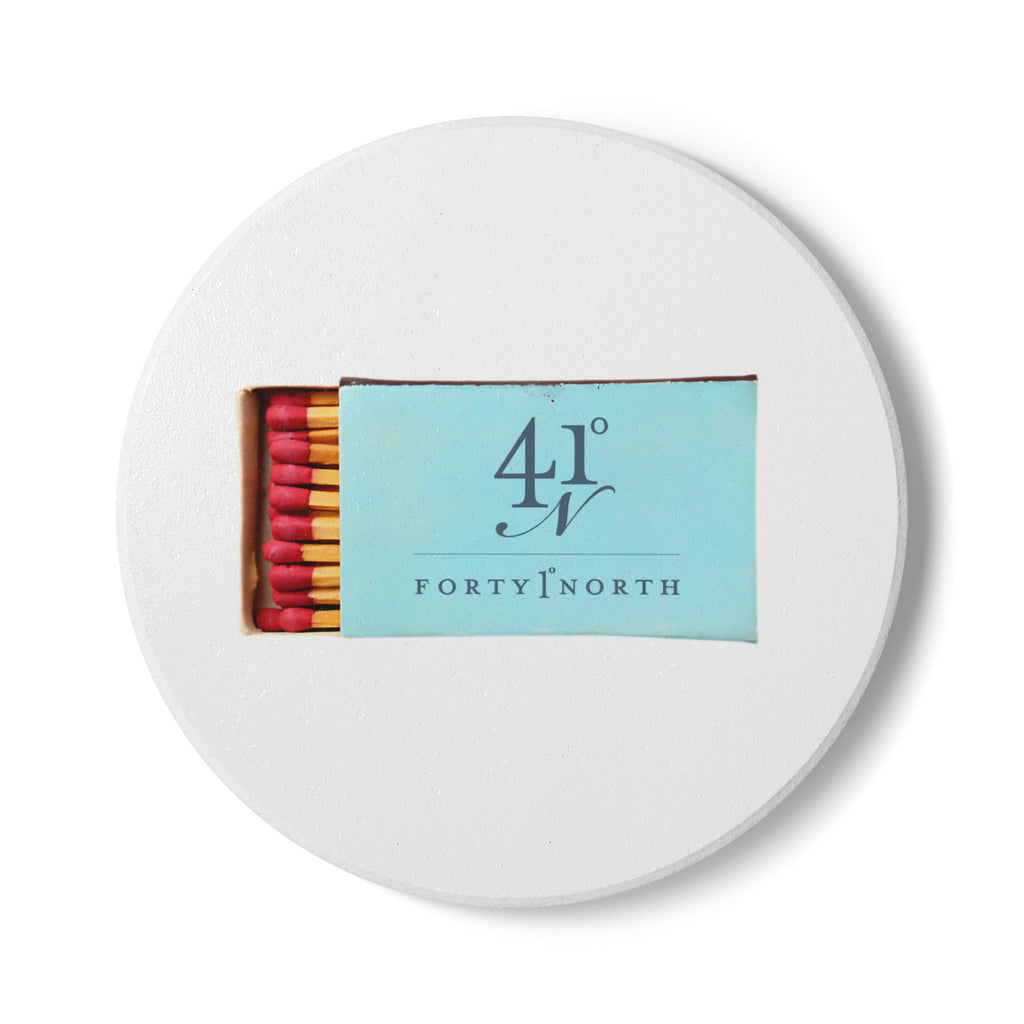 41 North, Newport, RI Ceramic Matchbox Coaster