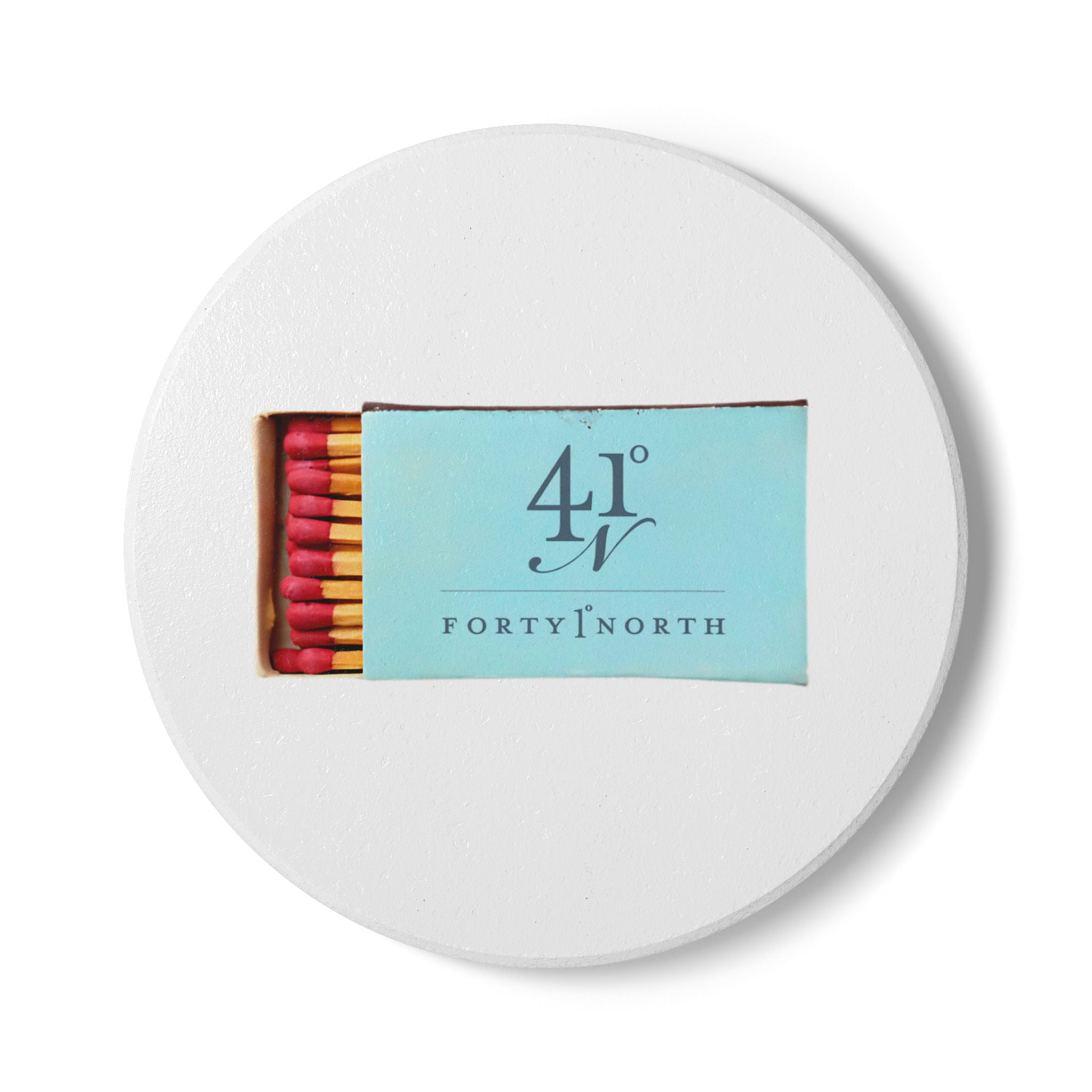 41 North, Newport, RI Ceramic Matchbox Coaster
