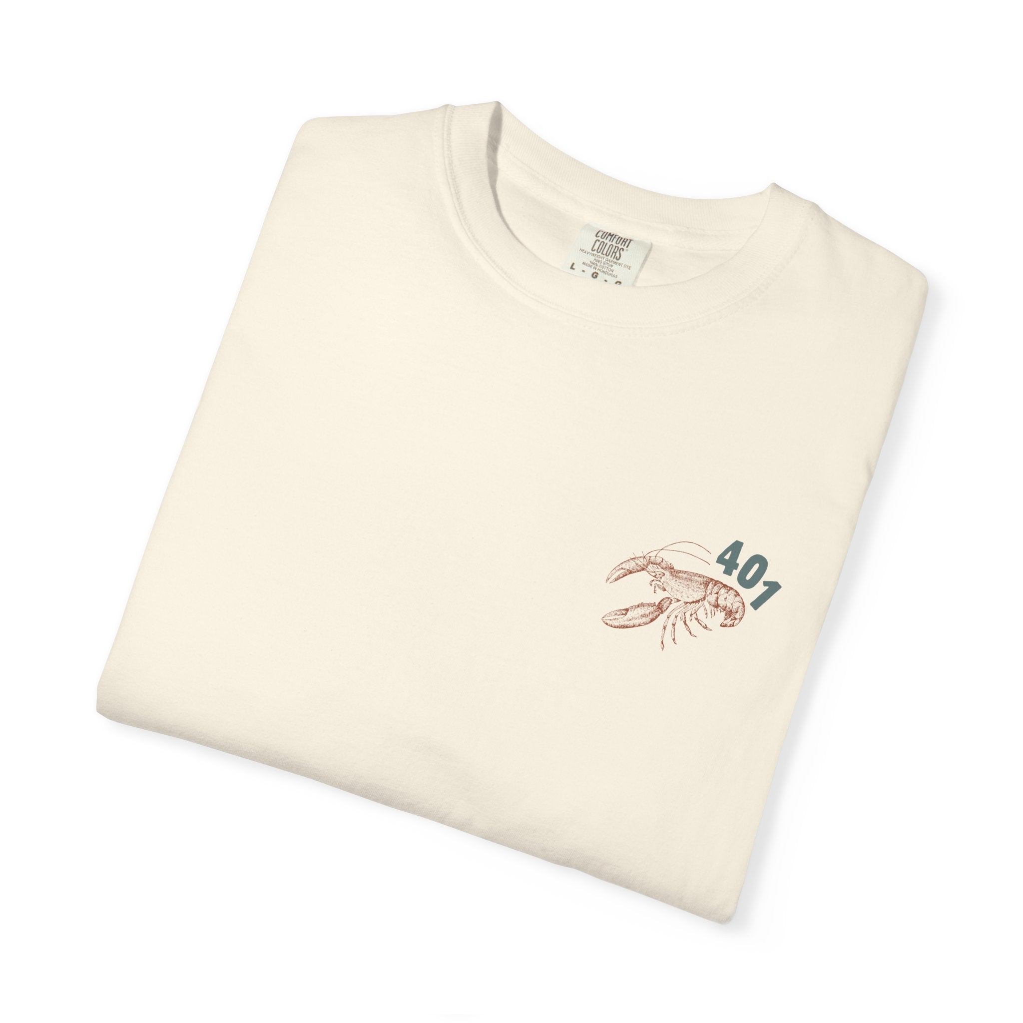 Fresh From The Port, Newport, RI Short Sleeve Tee in Ivory