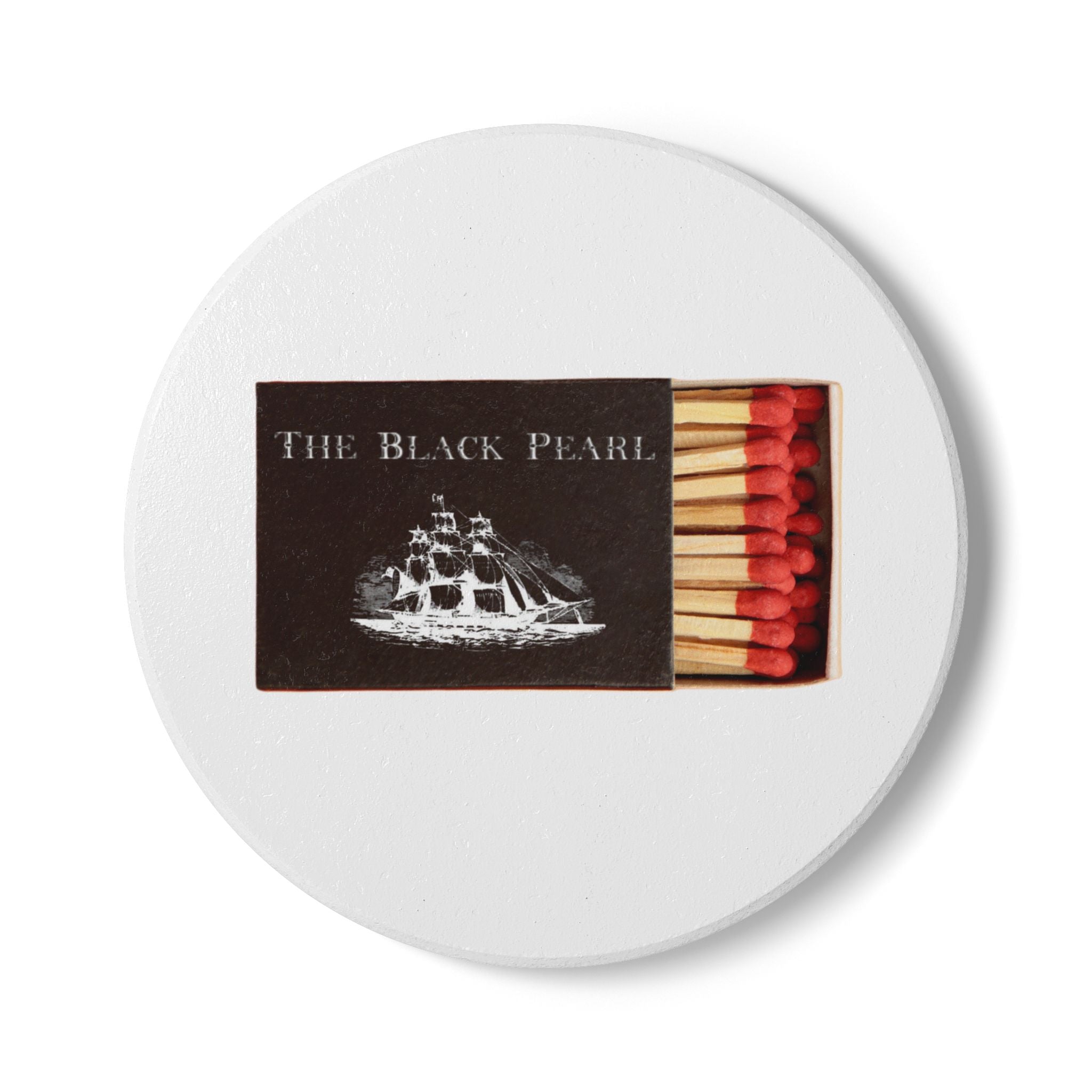 The Black Pearl, Newport RI Ceramic Matchbox Coaster