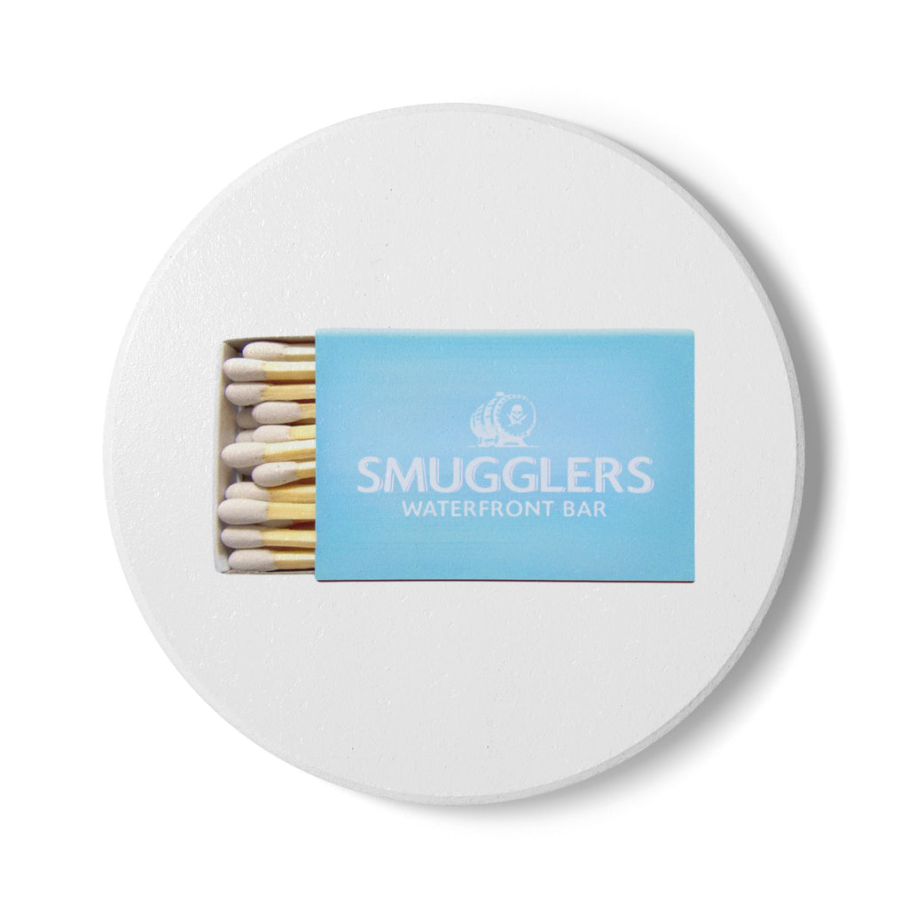 Smugglers, Newport RI Ceramic Matchbox Coaster