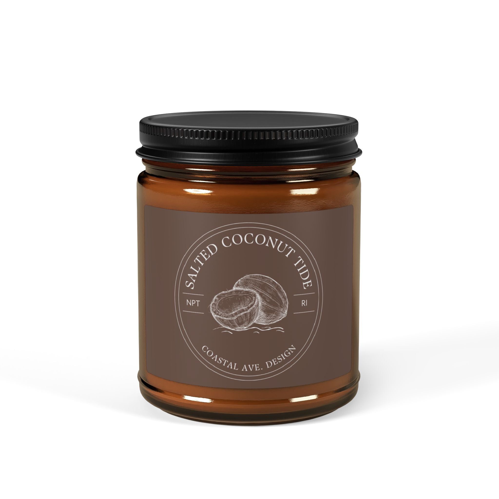 Salted Coconut Tide Candle, Newport RI Fall Candle Series