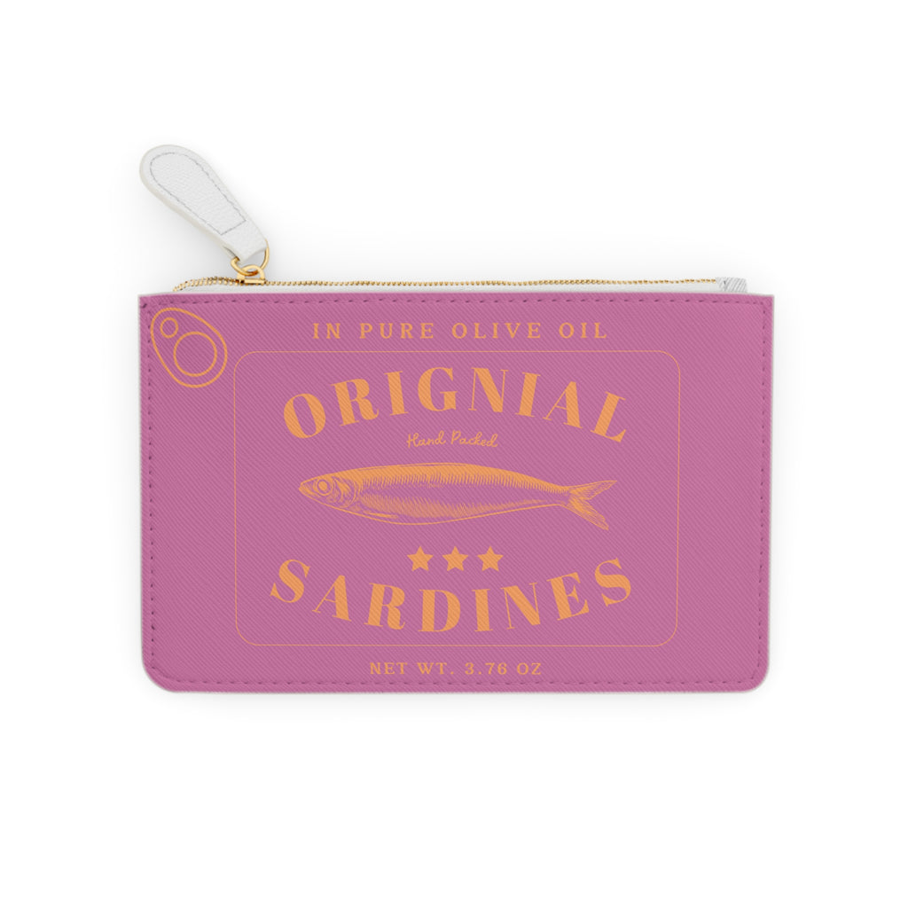 Pink Sardines Mini Pouch in Pink