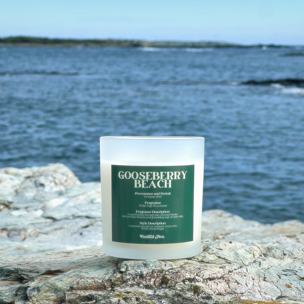 Gooseberry Beach Candle, Newport Rhode Island