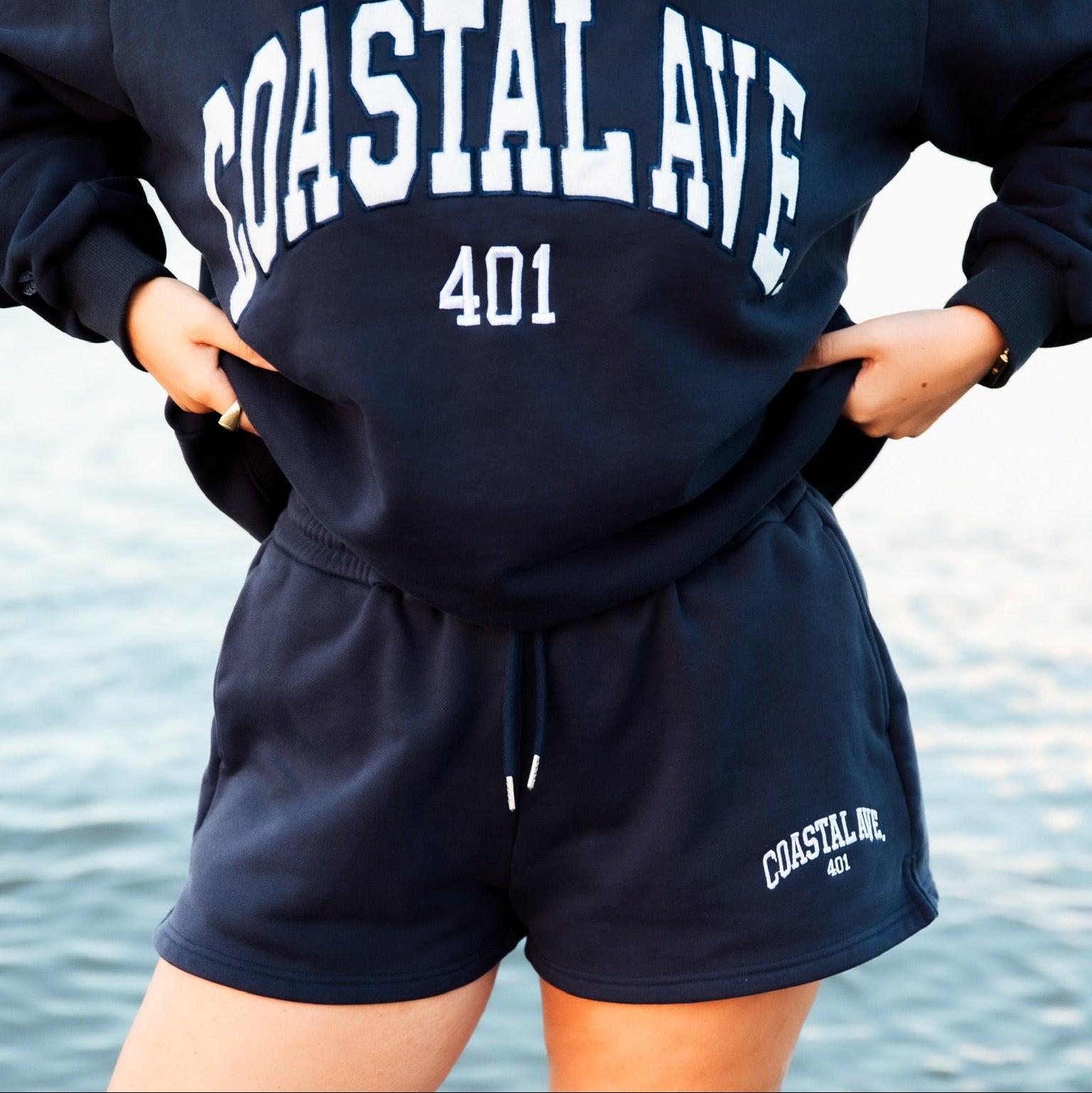 Coastal Ave. Navy Shorts
