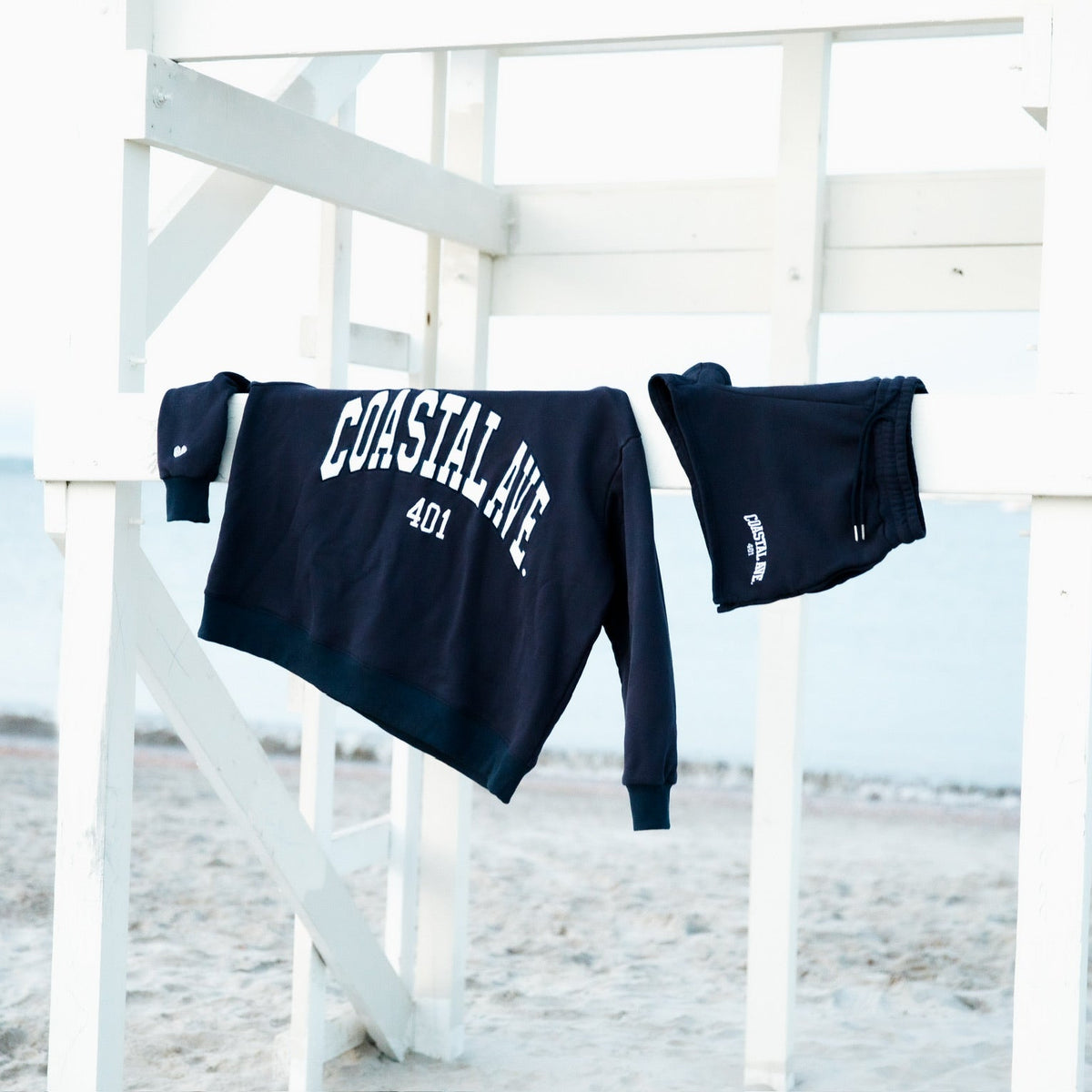 Coastal Ave. Navy Lounge Set Bundle