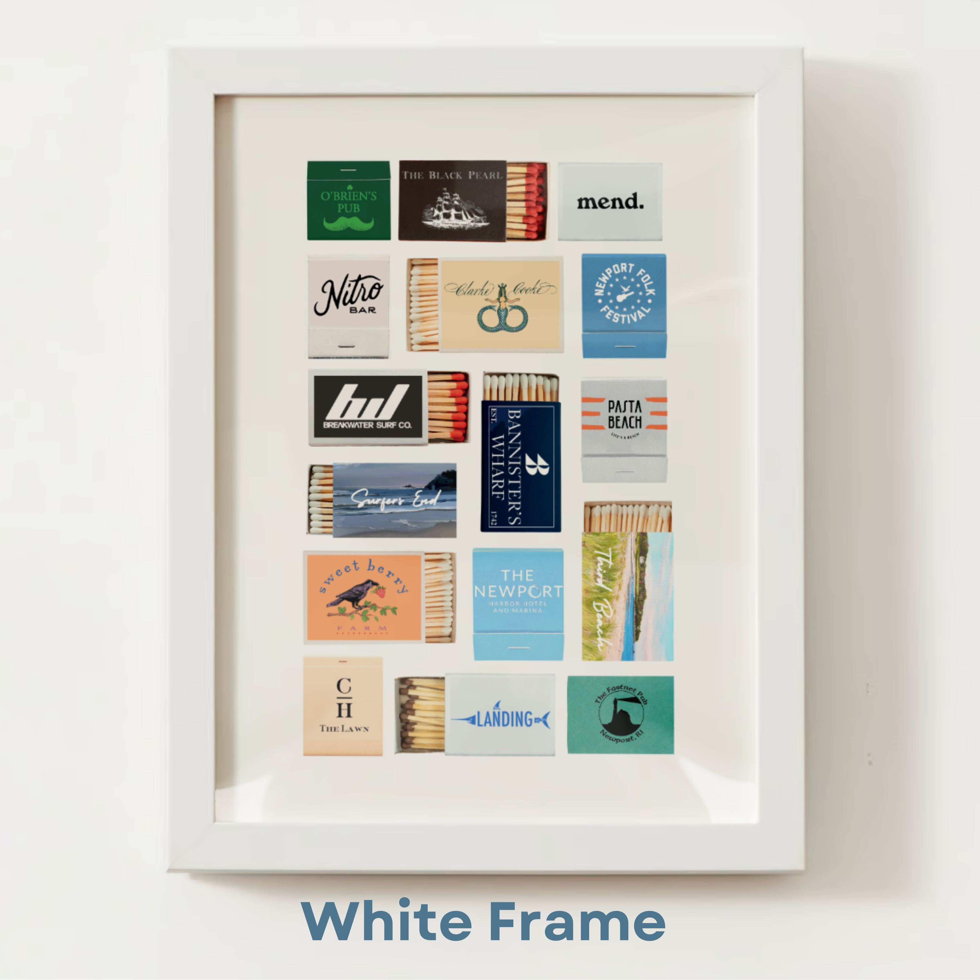 Customizable Matchbox Print Art; Personal & Unique Gift!