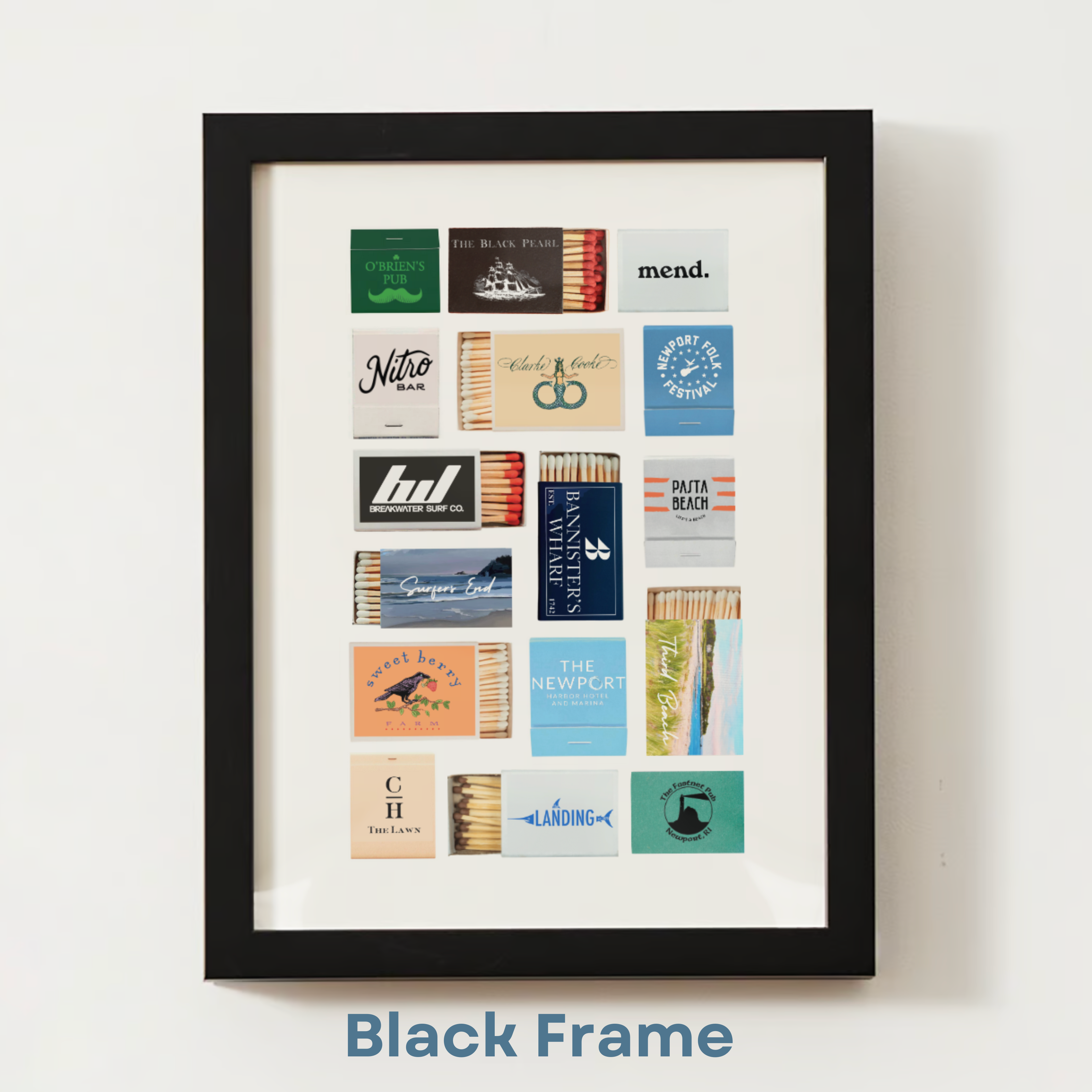 Customizable Matchbox Print Art; Personal & Unique Gift!