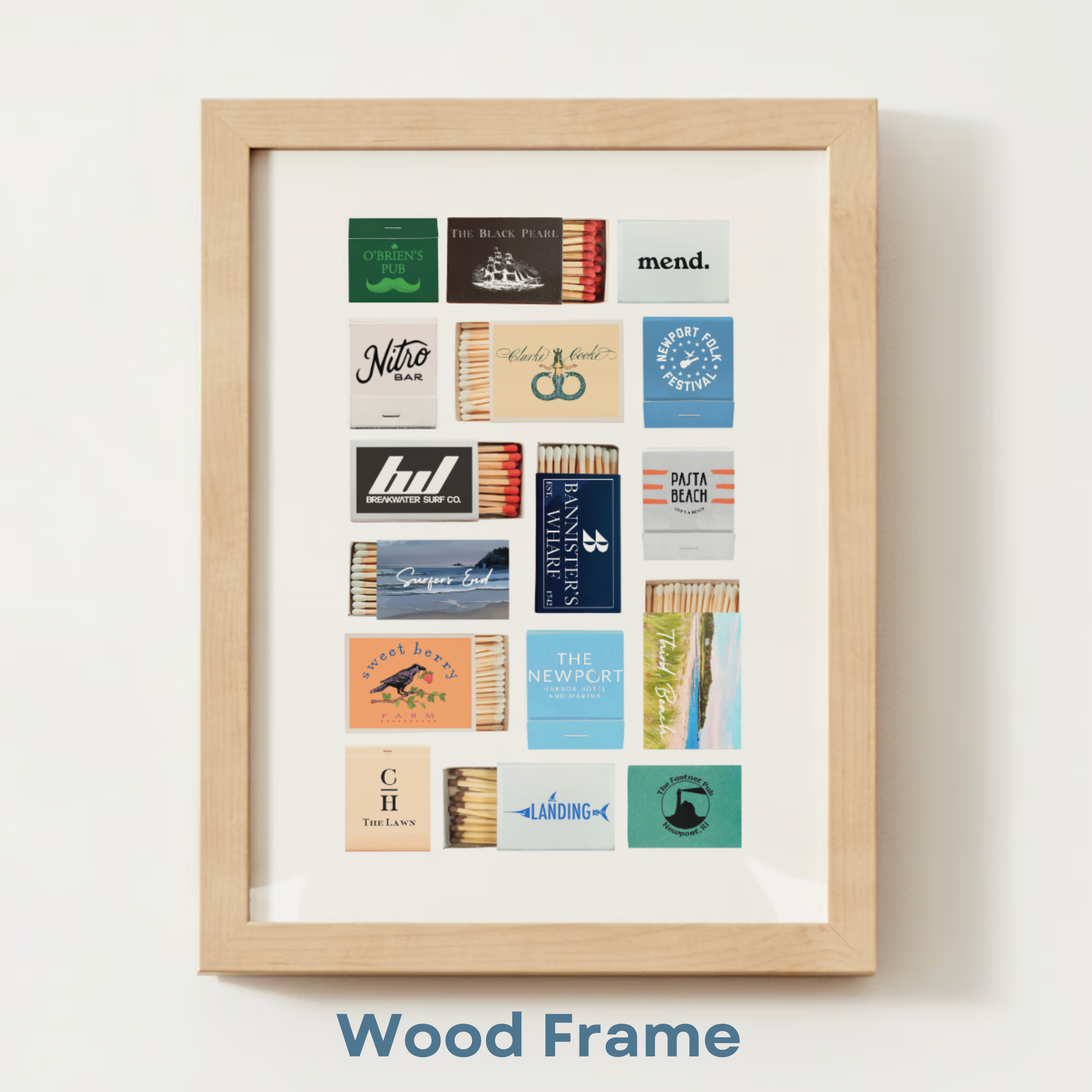Customizable Matchbox Print Art; Personal & Unique Gift!