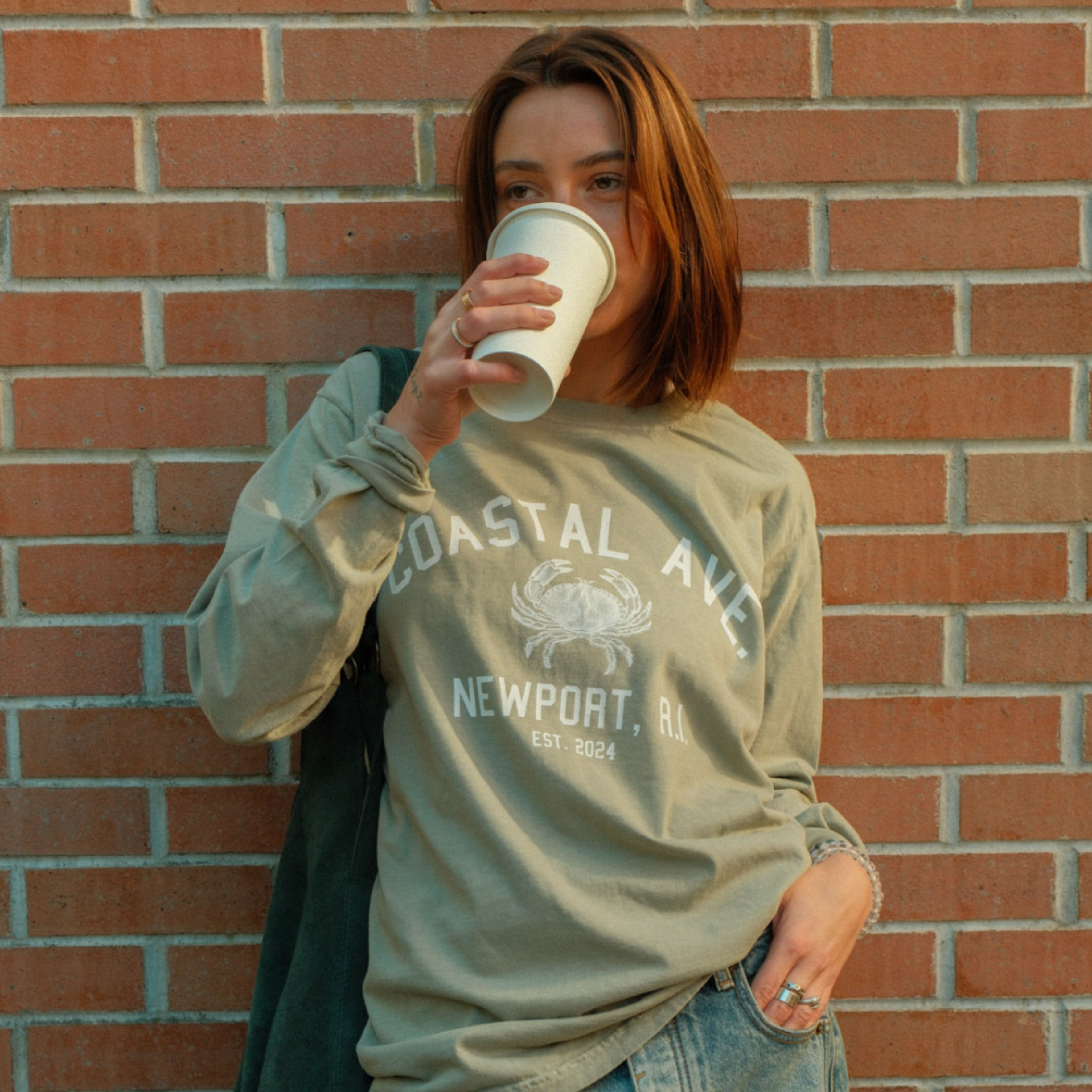 Coastal Ave. Long Sleeve Tee, Newport, Rhode Island