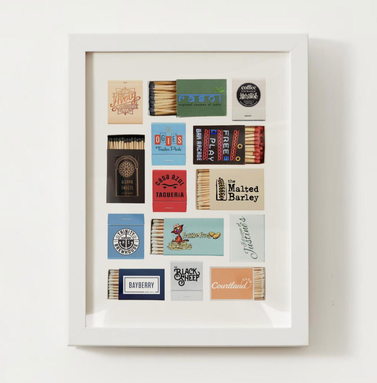 Providence, Rhode Island Matchbox Print