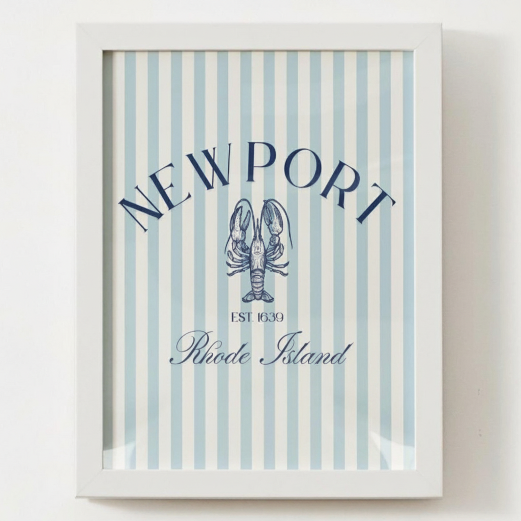 Striped Newport Lobster Print