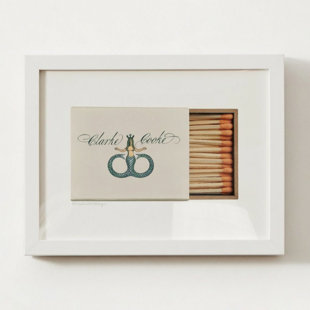 The Clarke Cooke House, Newport RI, Matchbox Print