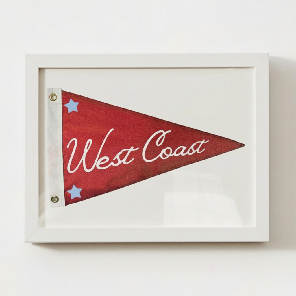 West Coast Pennant Print