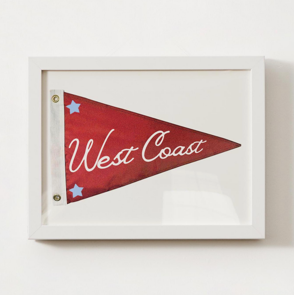 West Coast Pennant Print