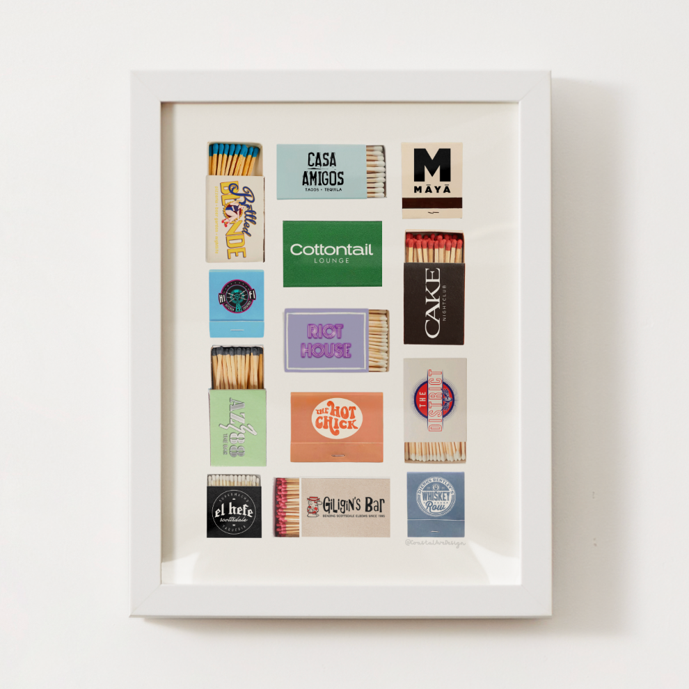 Scottsdale, Arizona Matchbox Print