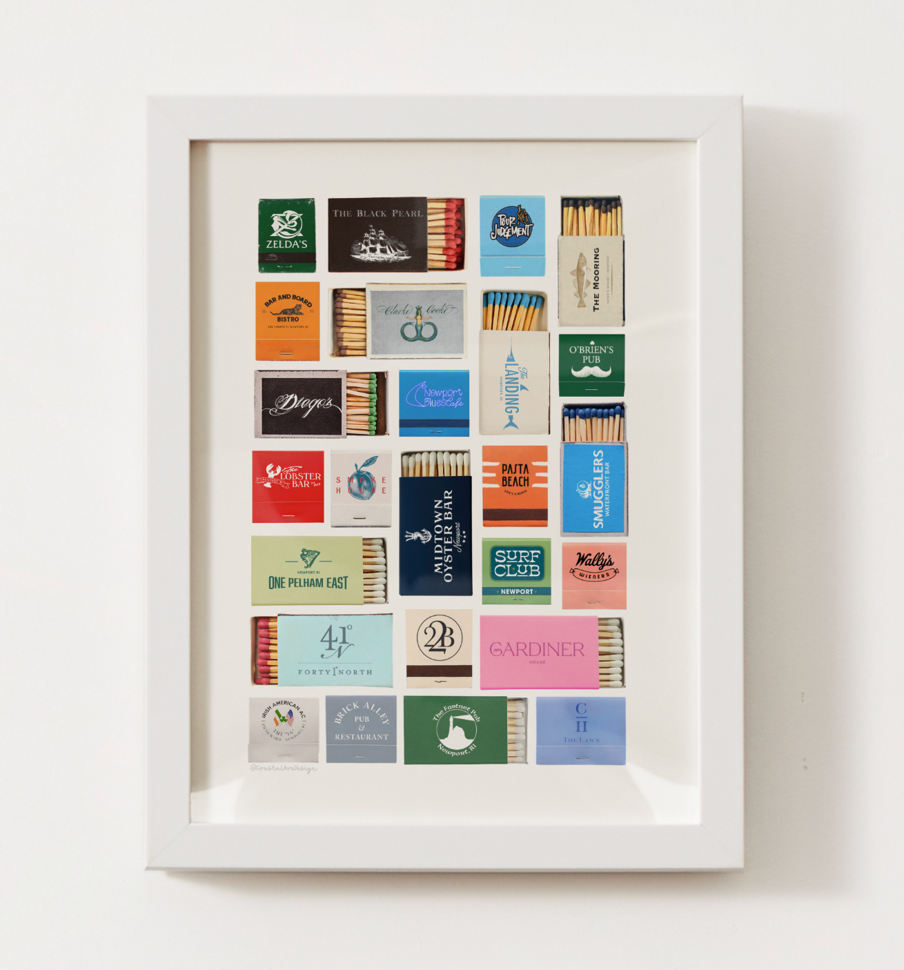 Newport, Rhode Island Matchbox Print
