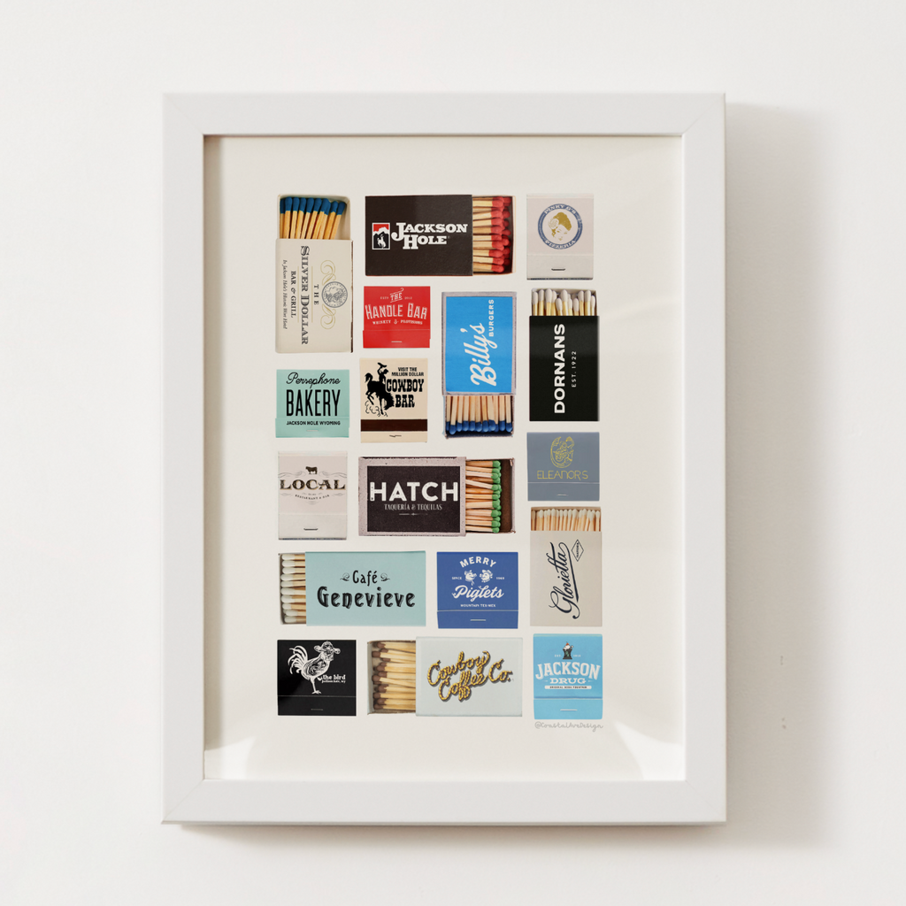 Jackson Hole, Wyoming Matchbox Print